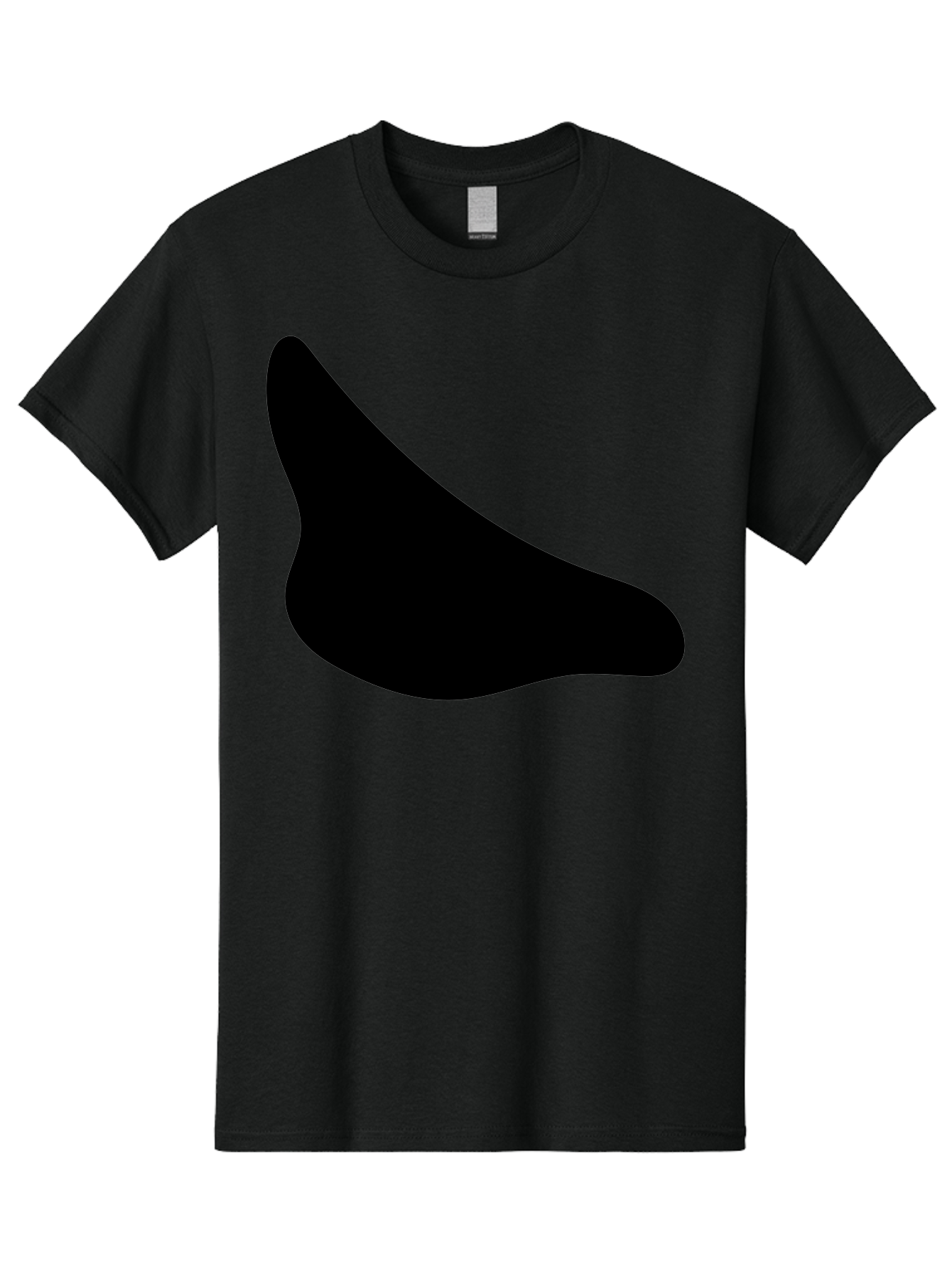 Stylized-Foot Men'S Graphic Tee, 100% Cotton, Comfortable Casual Summer Wear, Machine Washable, Shoe Sole, Footwear Design, Minimalist Shape, Black Silhouette, Simple Graphic, Modern Style -  Aaa494