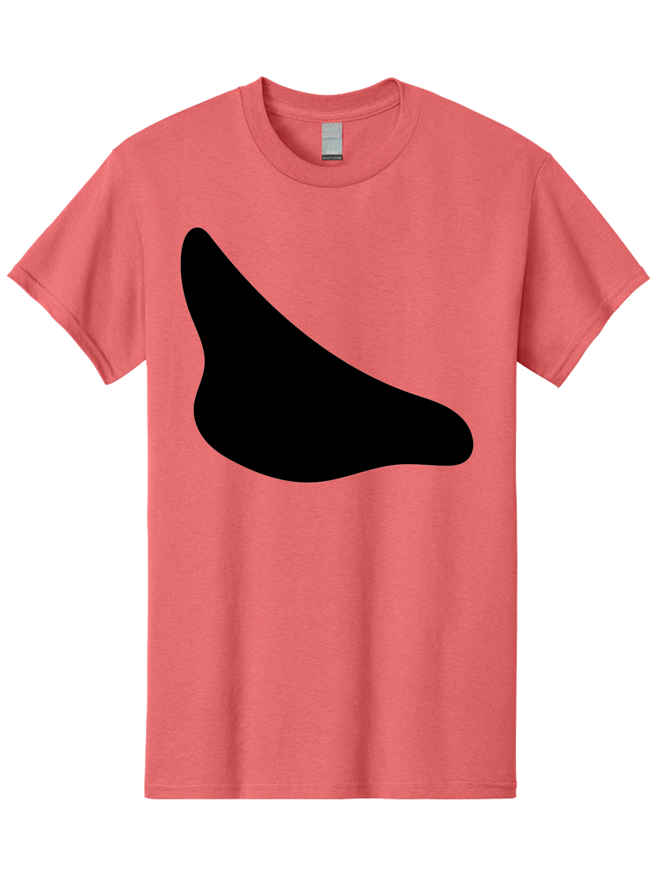 Stylized-Foot Men'S Graphic Tee, 100% Cotton, Comfortable Casual Summer Wear, Machine Washable, Shoe Sole, Footwear Design, Minimalist Shape, Black Silhouette, Simple Graphic, Modern Style -  Aaa494