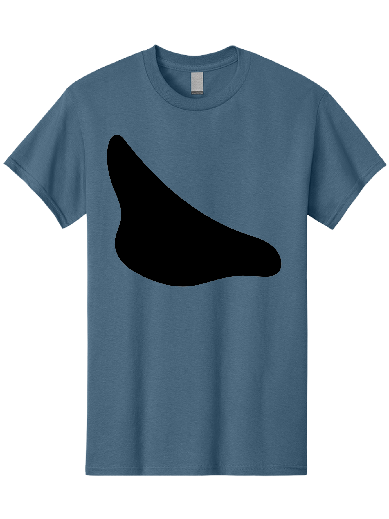 Stylized-Foot Men'S Graphic Tee, 100% Cotton, Comfortable Casual Summer Wear, Machine Washable, Shoe Sole, Footwear Design, Minimalist Shape, Black Silhouette, Simple Graphic, Modern Style -  Aaa494