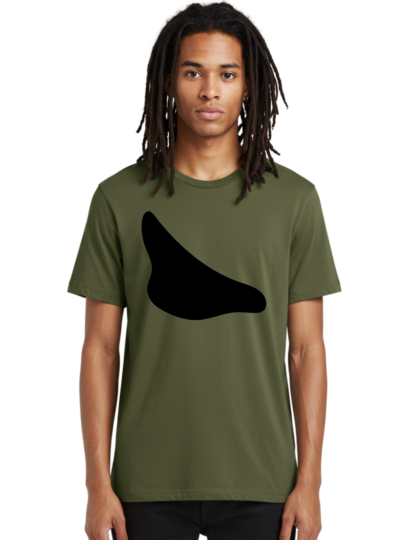 Stylized-Foot Men'S Graphic Tee, 100% Cotton, Comfortable Casual Summer Wear, Machine Washable, Shoe Sole, Footwear Design, Minimalist Shape, Black Silhouette, Simple Graphic, Modern Style -  Aaa494