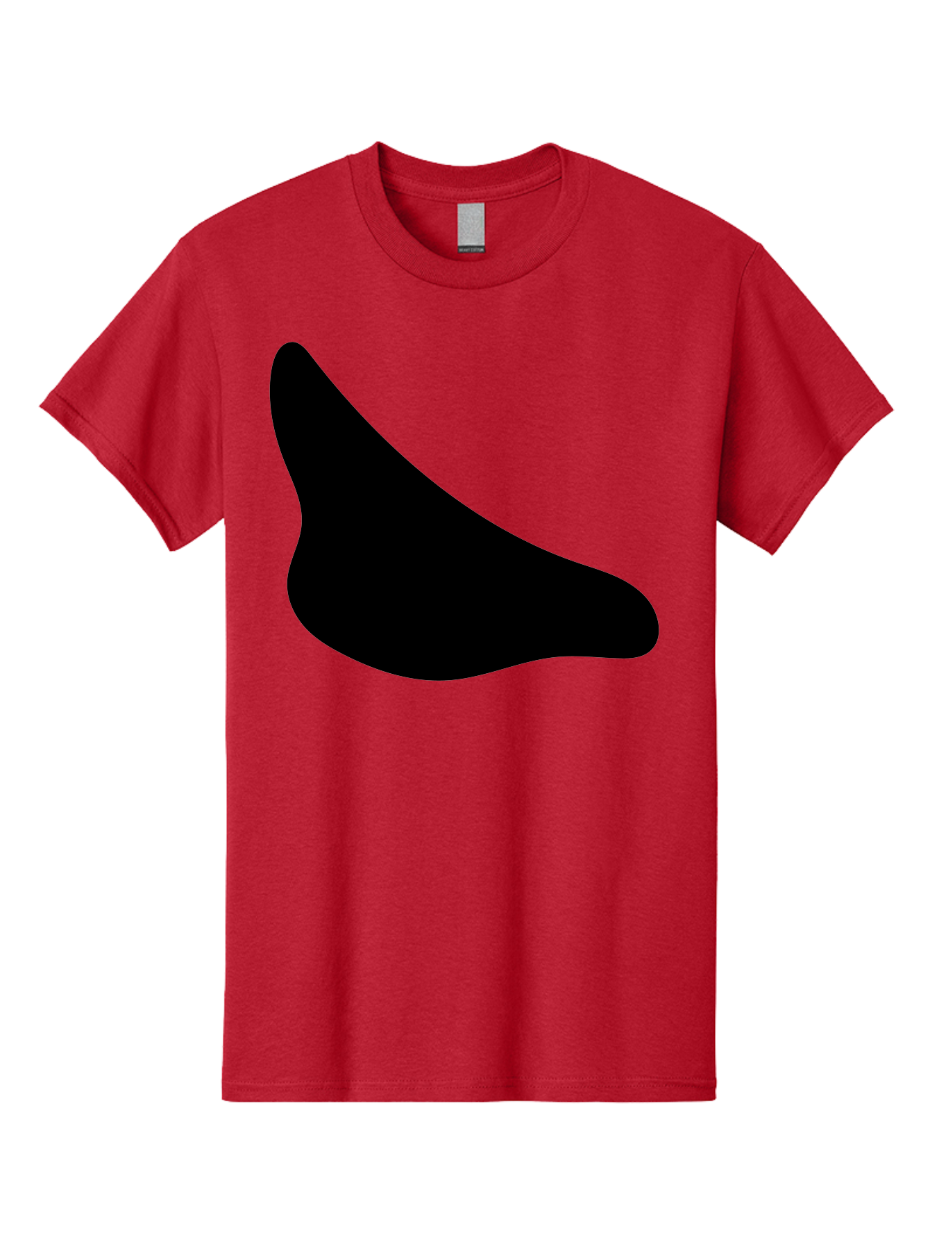 Stylized-Foot Men'S Graphic Tee, 100% Cotton, Comfortable Casual Summer Wear, Machine Washable, Shoe Sole, Footwear Design, Minimalist Shape, Black Silhouette, Simple Graphic, Modern Style -  Aaa494