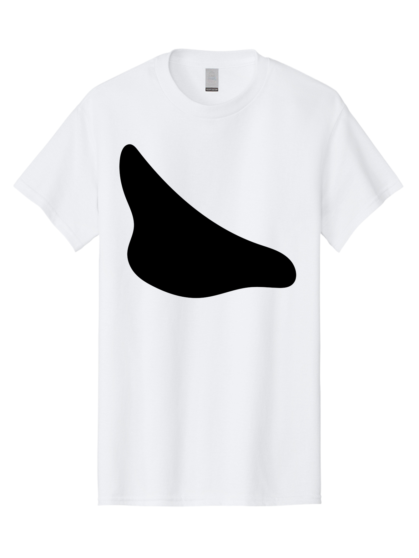 Stylized-Foot Men'S Graphic Tee, 100% Cotton, Comfortable Casual Summer Wear, Machine Washable, Shoe Sole, Footwear Design, Minimalist Shape, Black Silhouette, Simple Graphic, Modern Style -  Aaa494