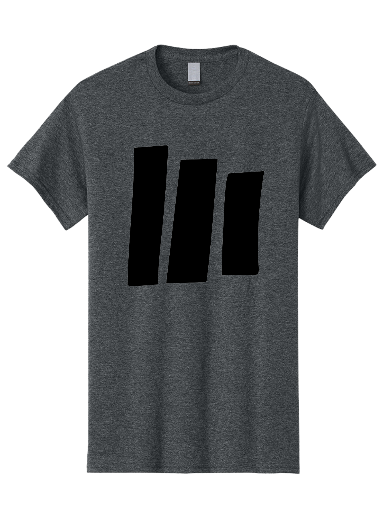 Three-Black-Bars Men'S Graphic Tee, 100% Cotton, Comfortable Casual Summer Wear, Machine Washable, Equalizer Bars, Music Visualization, Audio Levels, Sound Waves, Music Technology, Beat Detection, Frequency Analysis -  Aaa496