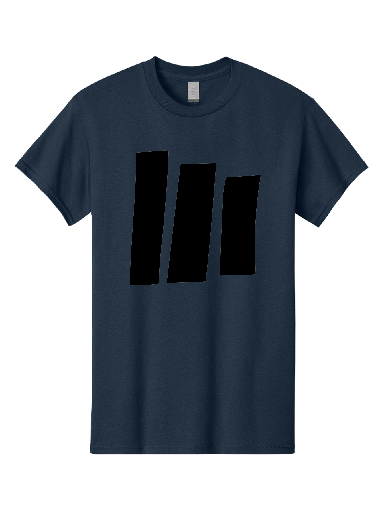 Three-Black-Bars Men'S Graphic Tee, 100% Cotton, Comfortable Casual Summer Wear, Machine Washable, Equalizer Bars, Music Visualization, Audio Levels, Sound Waves, Music Technology, Beat Detection, Frequency Analysis -  Aaa496
