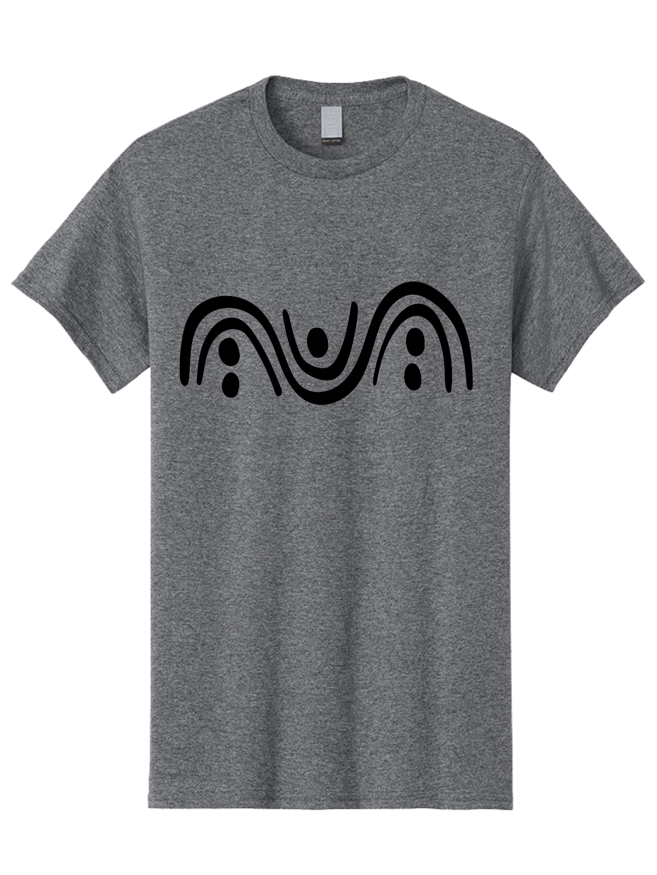 Three-Black-Dots Men'S Graphic Tee, 100% Cotton, Comfortable Casual Summer Wear, Machine Washable, Modern Art, Minimalist Design, Abstract Shapes, Black Lines, Stylized Dots, Contemporary Graphic, Simple Icon -  Aaa497