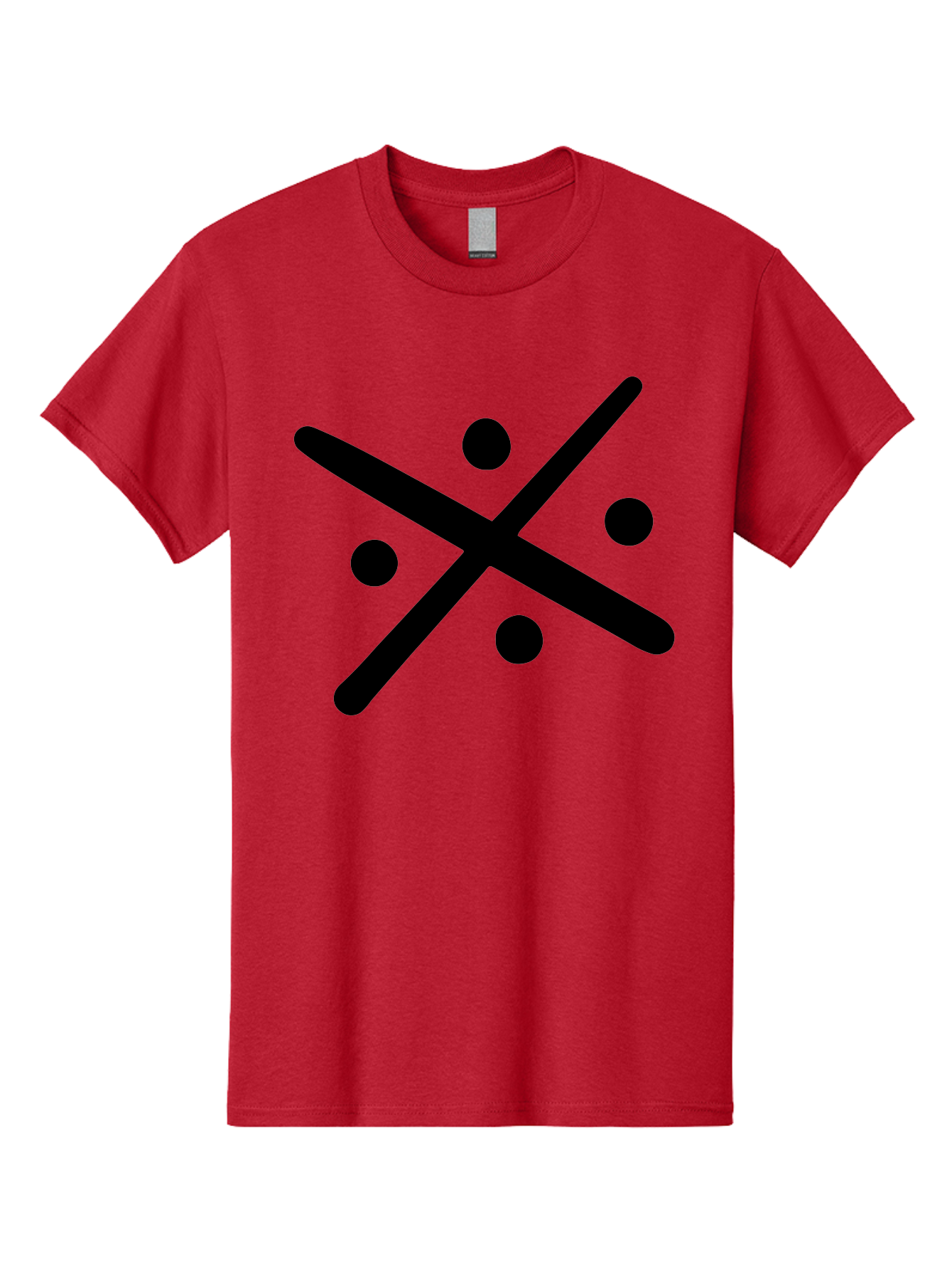 Tic-Tac-Toe Men'S Graphic Tee, 100% Cotton, Comfortable Casual Summer Wear, Machine Washable, Tic Tac Toe Game, Strategy Game, Two-Player Game, Simple Graphics, Minimalistic Design, Black And Green Colors, Game Board, Fun Gameplay, -  Aaa501