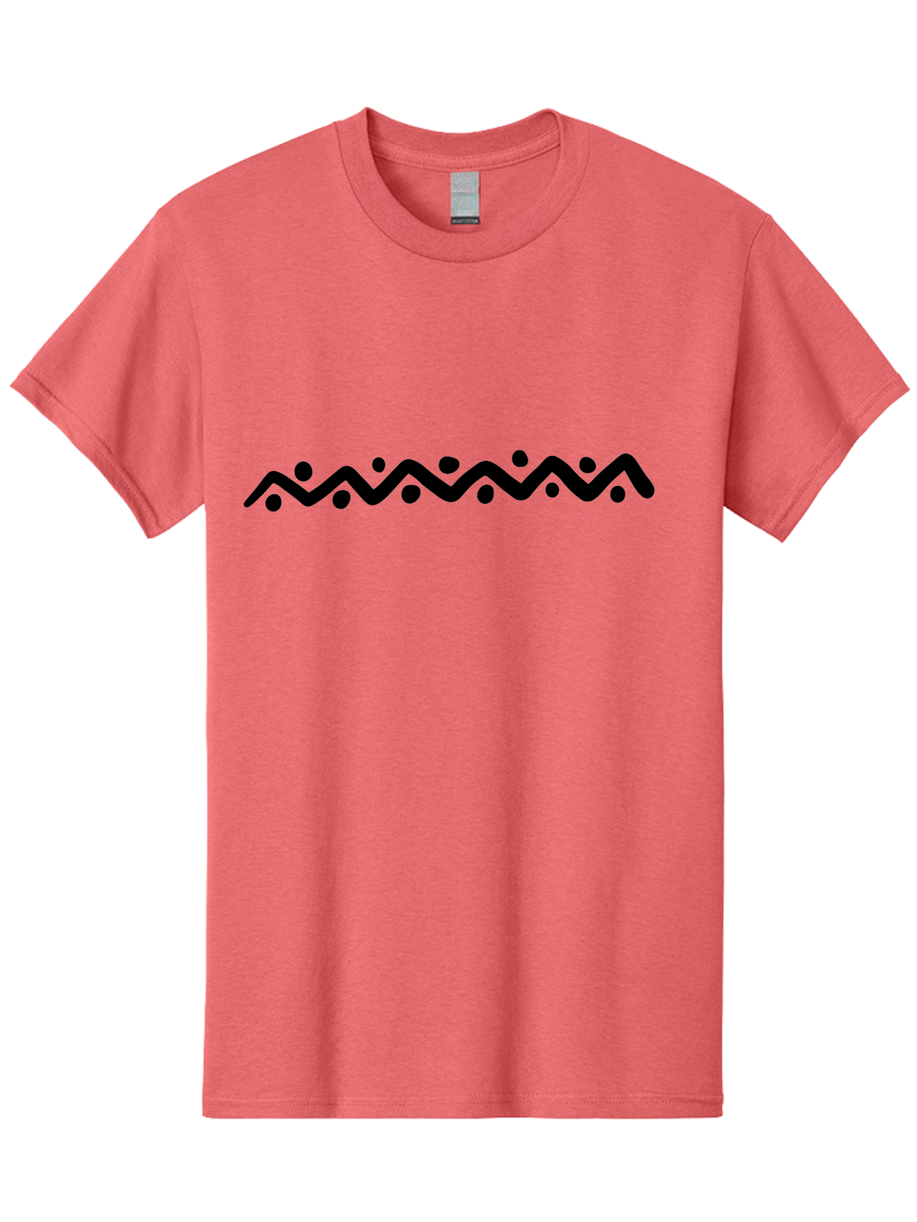 Wavy-Line-Design Men'S Graphic Tee, 100% Cotton, Comfortable Casual Summer Wear, Machine Washable, Wavy Line Pattern, Graphic Design Element, Abstract Art, Minimalist Design, Simple Shapes, Dots And Lines, Modern Art, Wiggly Line -  Aaa506