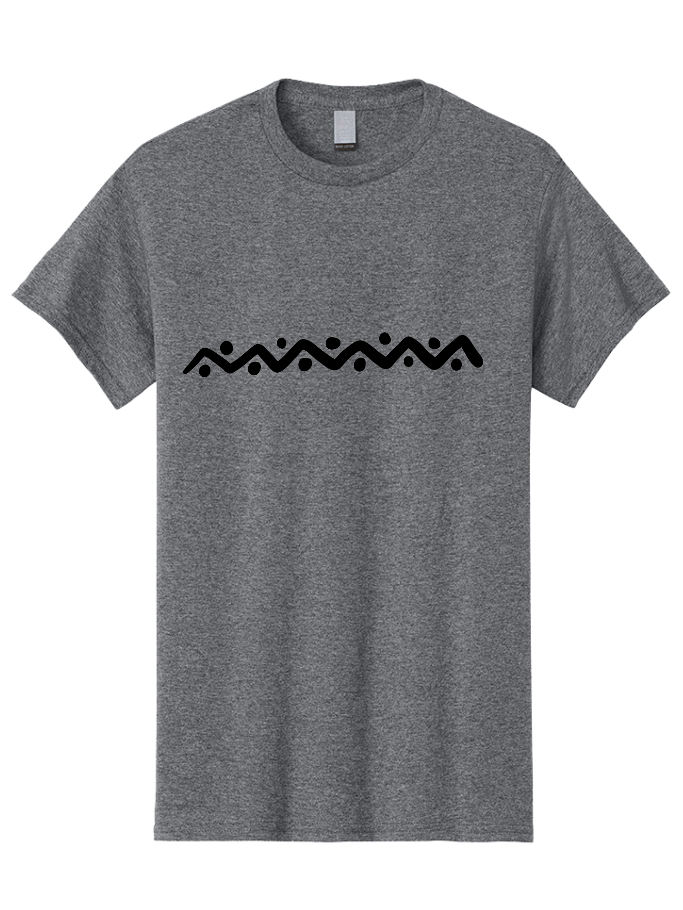 Wavy-Line-Design Men'S Graphic Tee, 100% Cotton, Comfortable Casual Summer Wear, Machine Washable, Wavy Line Pattern, Graphic Design Element, Abstract Art, Minimalist Design, Simple Shapes, Dots And Lines, Modern Art, Wiggly Line -  Aaa506