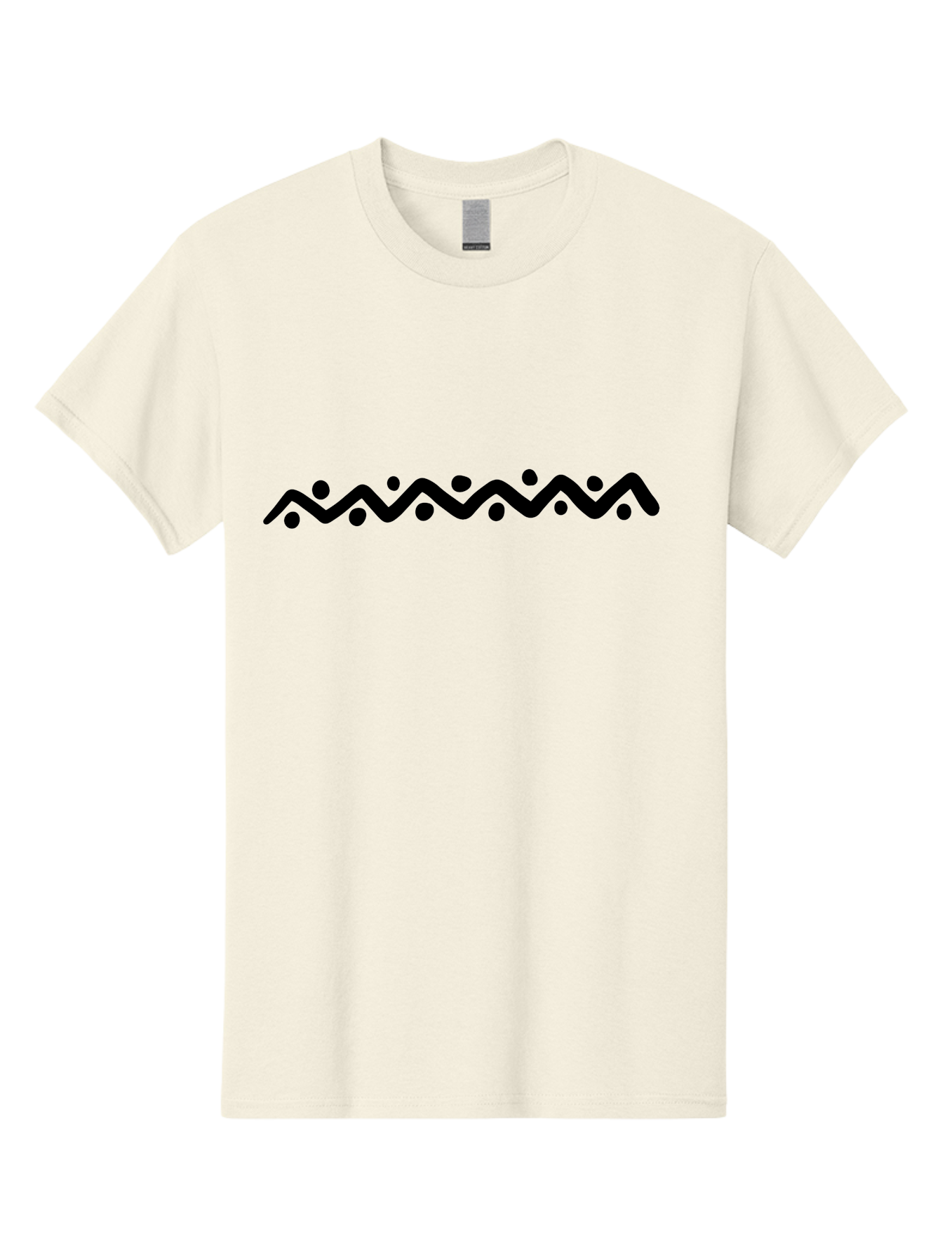 Wavy-Line-Design Men'S Graphic Tee, 100% Cotton, Comfortable Casual Summer Wear, Machine Washable, Wavy Line Pattern, Graphic Design Element, Abstract Art, Minimalist Design, Simple Shapes, Dots And Lines, Modern Art, Wiggly Line -  Aaa506