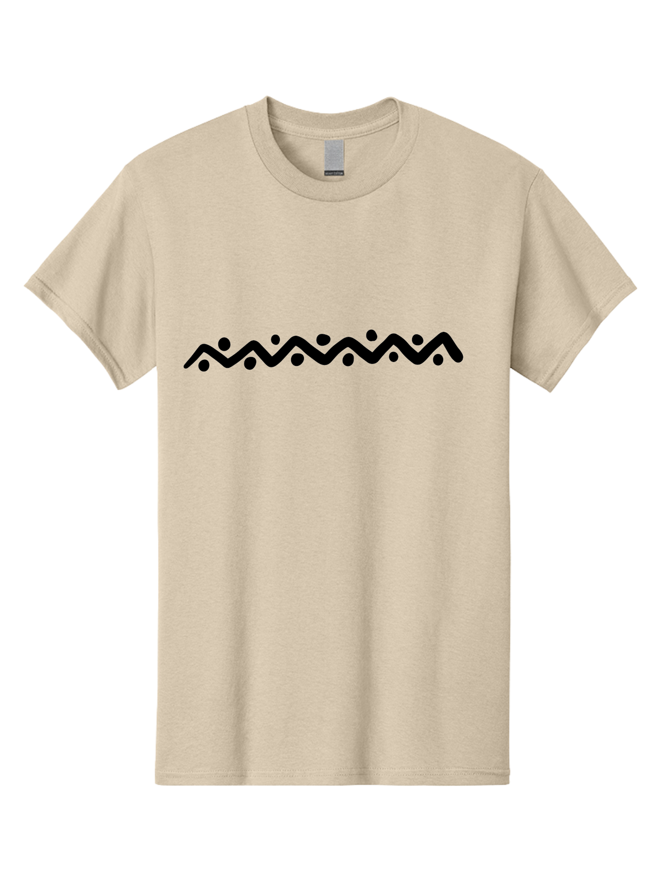 Wavy-Line-Design Men'S Graphic Tee, 100% Cotton, Comfortable Casual Summer Wear, Machine Washable, Wavy Line Pattern, Graphic Design Element, Abstract Art, Minimalist Design, Simple Shapes, Dots And Lines, Modern Art, Wiggly Line -  Aaa506