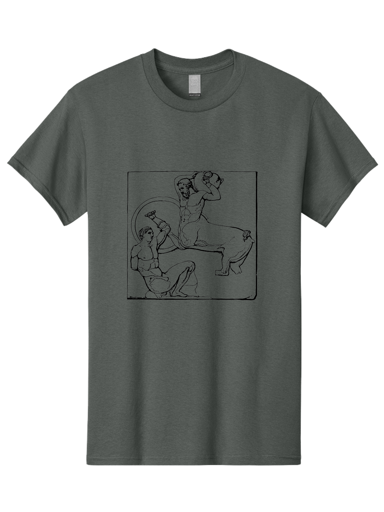 Europa-And-The-Bull Men'S Graphic Tee, 100% Cotton, Comfortable Casual Summer Wear, Machine Washable, Classical Mythology, Ancient Greece, Mythological Creature, Europa Abduction, Bull Transformation, Greek Legend, Mythical Art, -  Aaa532
