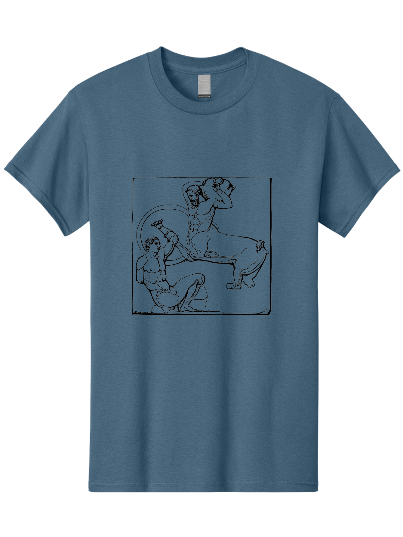 Europa-And-The-Bull Men'S Graphic Tee, 100% Cotton, Comfortable Casual Summer Wear, Machine Washable, Classical Mythology, Ancient Greece, Mythological Creature, Europa Abduction, Bull Transformation, Greek Legend, Mythical Art, -  Aaa532