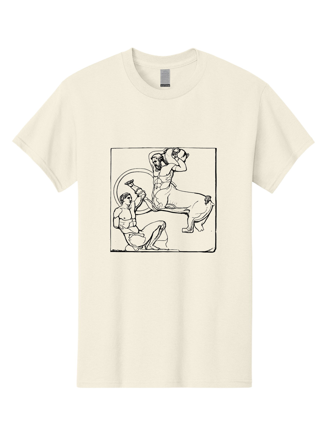 Europa-And-The-Bull Men'S Graphic Tee, 100% Cotton, Comfortable Casual Summer Wear, Machine Washable, Classical Mythology, Ancient Greece, Mythological Creature, Europa Abduction, Bull Transformation, Greek Legend, Mythical Art, -  Aaa532