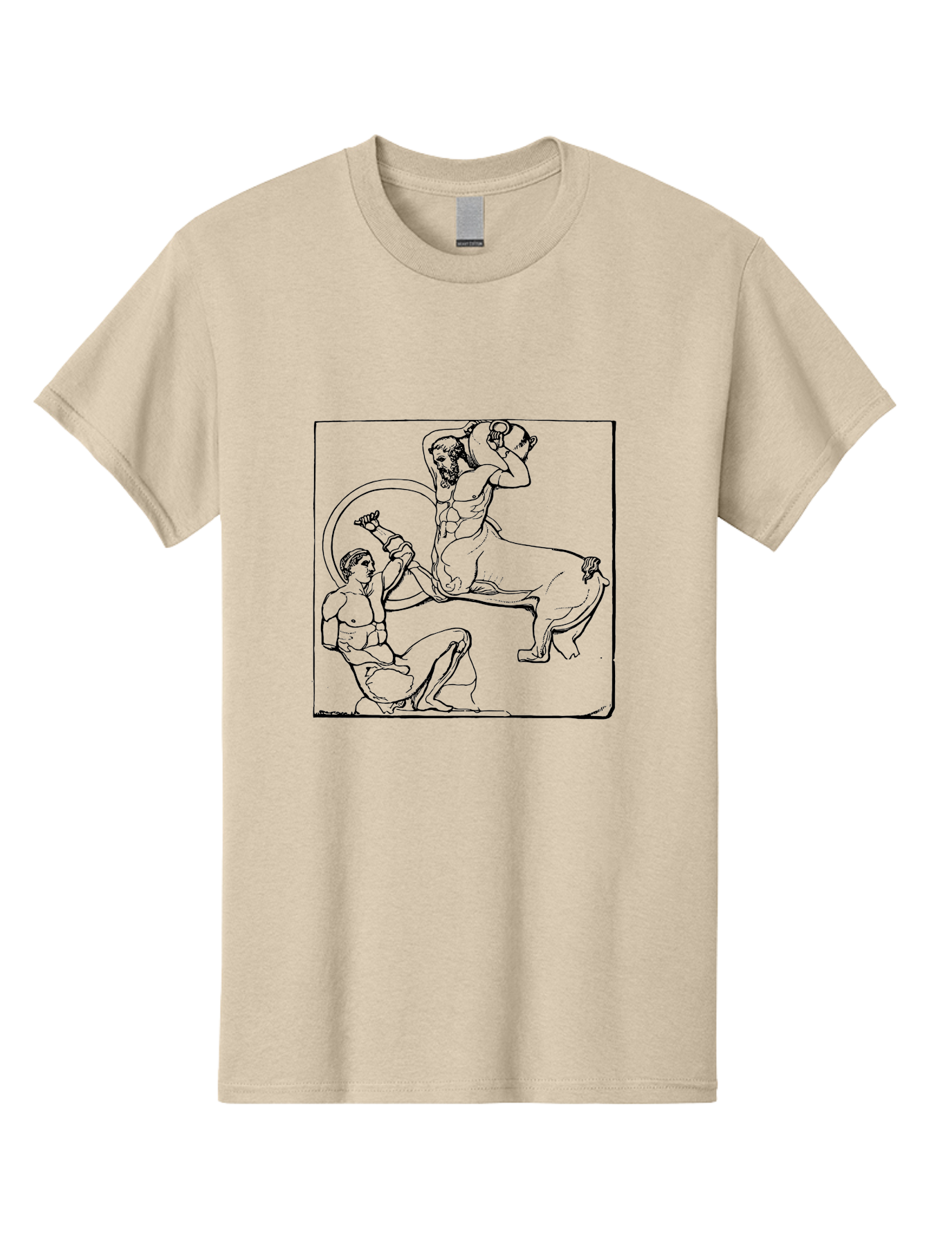 Europa-And-The-Bull Men'S Graphic Tee, 100% Cotton, Comfortable Casual Summer Wear, Machine Washable, Classical Mythology, Ancient Greece, Mythological Creature, Europa Abduction, Bull Transformation, Greek Legend, Mythical Art, -  Aaa532