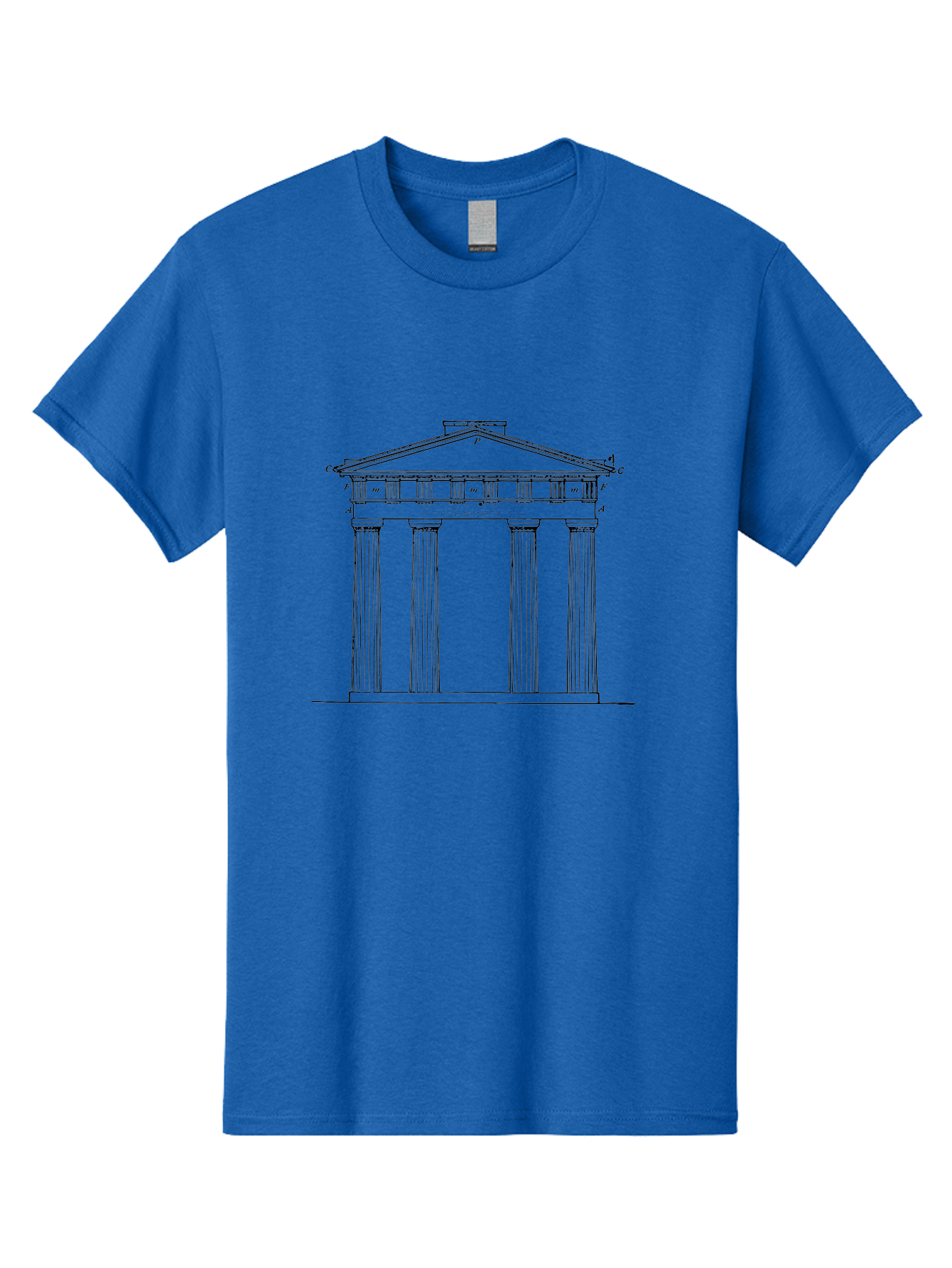 classical architecture, greek temple, ancient building, four columns, pediment, historical landmark, neoclassical style, temple design, architectural drawing