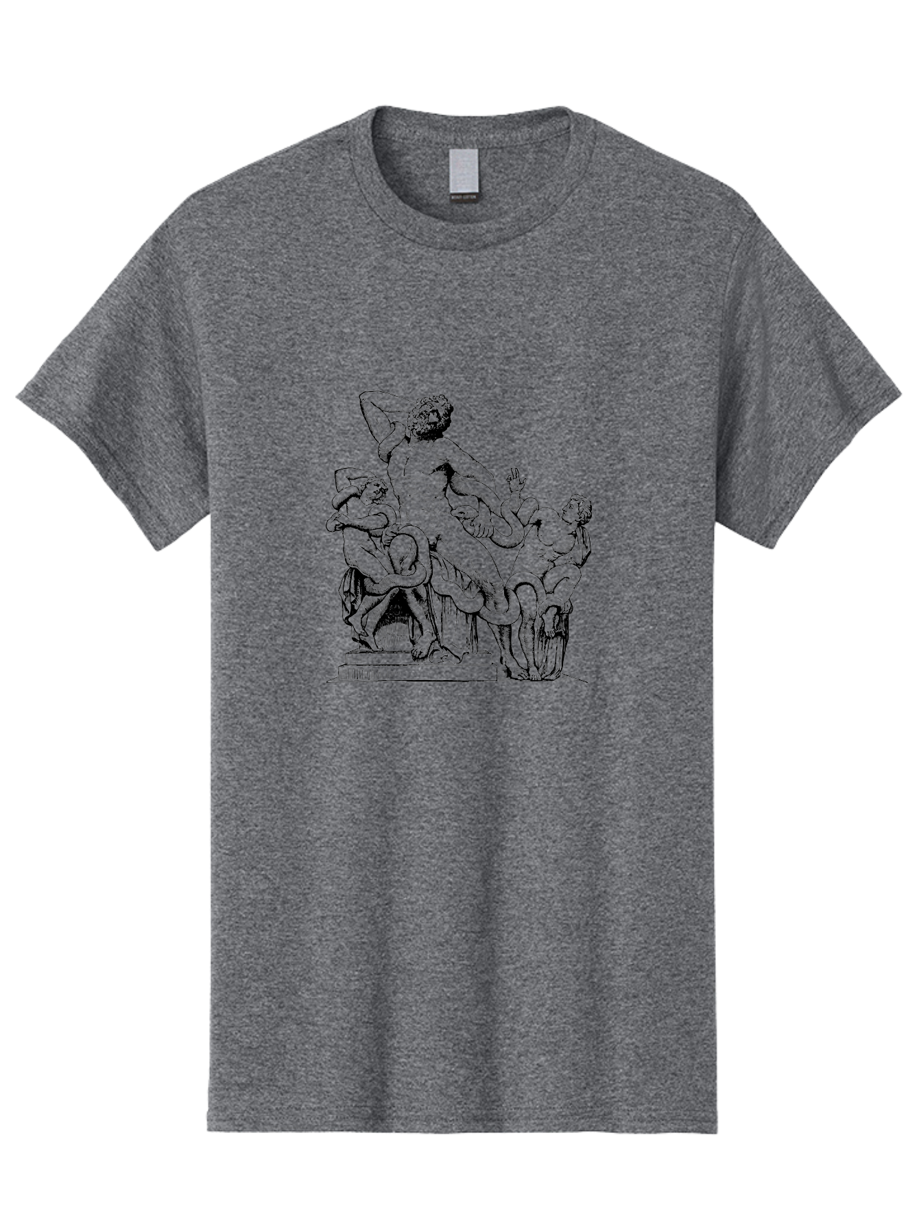 Laocoon-And-Sons Men'S Graphic Tee, 100% Cotton, Comfortable Casual Summer Wear, Machine Washable, Ancient Greek Sculpture, Laocoon And Sons, Mythological Scene, Serpent Attack, Classical Art, Renaissance Inspiration, Dramatic Pose, -  Aaa547