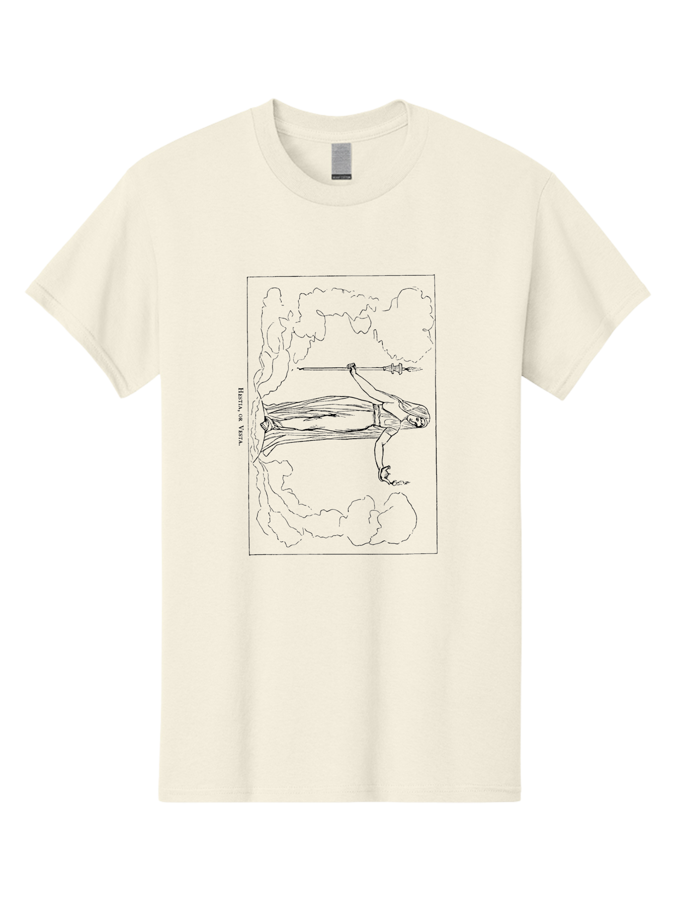 Page-Of-Swords Men'S Graphic Tee, 100% Cotton, Comfortable Casual Summer Wear, Machine Washable, Tarot Card Artwork, Page Of Swords, Sword In Hand, Clouds, Mystical Illustration, Esoteric Imagery, Symbolic Representation, Divination Theme, -  Aaa554