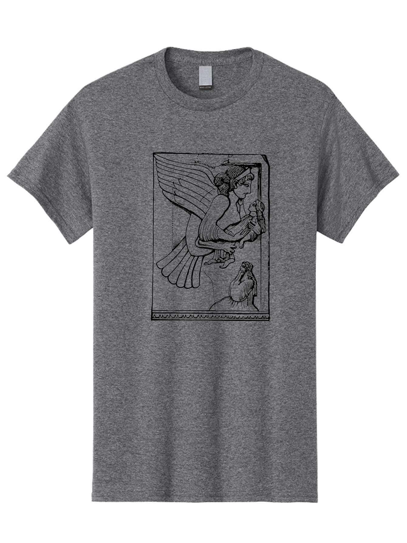 winged goddess offering dove, ancient greek art, mythological figure, dove symbolism, angelic being, classical mythology, spiritual representation
