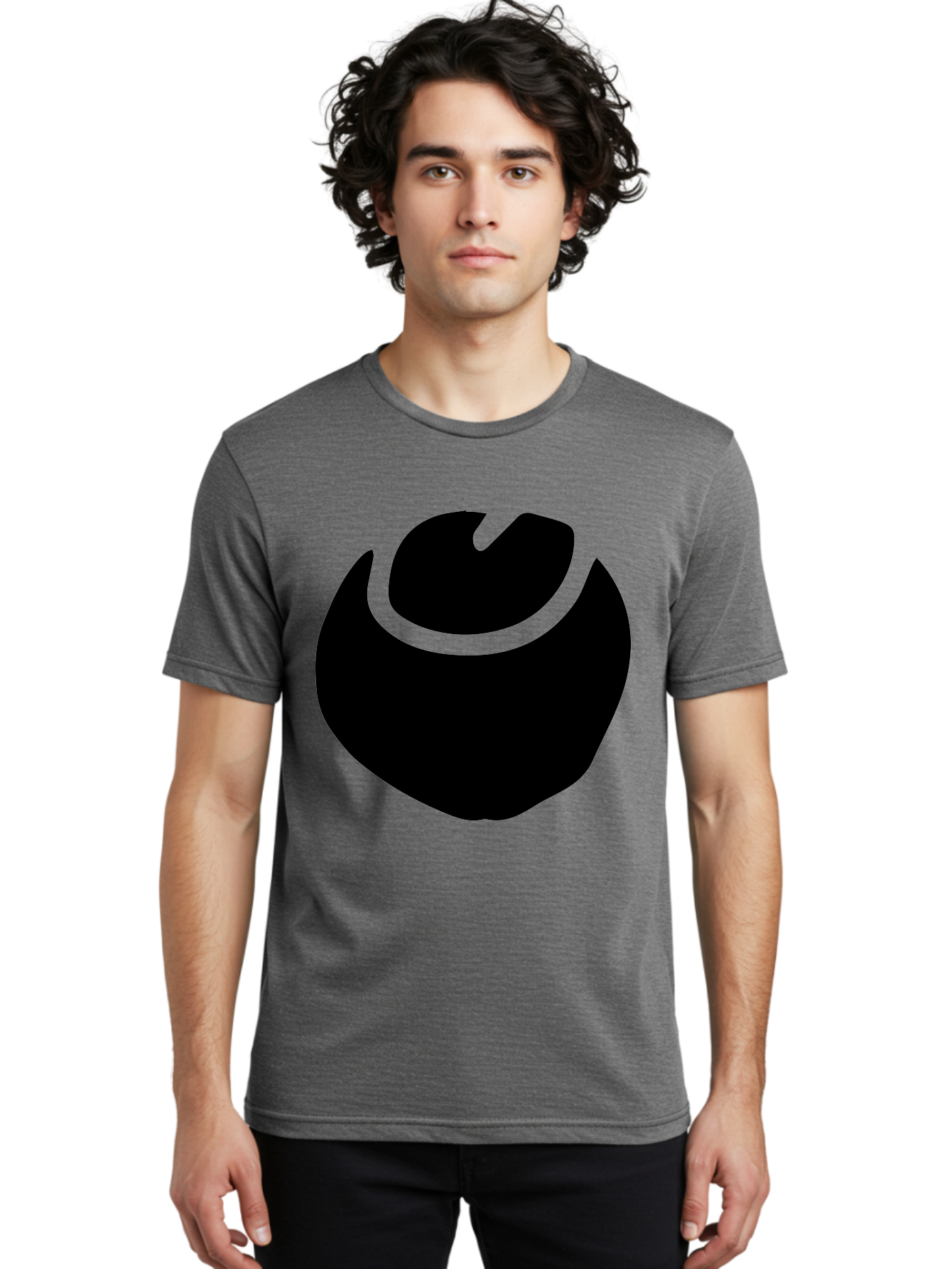 Black-Logo Men'S Graphic Tee, 100% Cotton, Comfortable Casual Summer Wear, Machine Washable, Flame Icon, Black Silhouette, Neon Green Outline, Bold Graphic, Abstract Symbol, Modern Design, Fire Emblem -  Aaa583