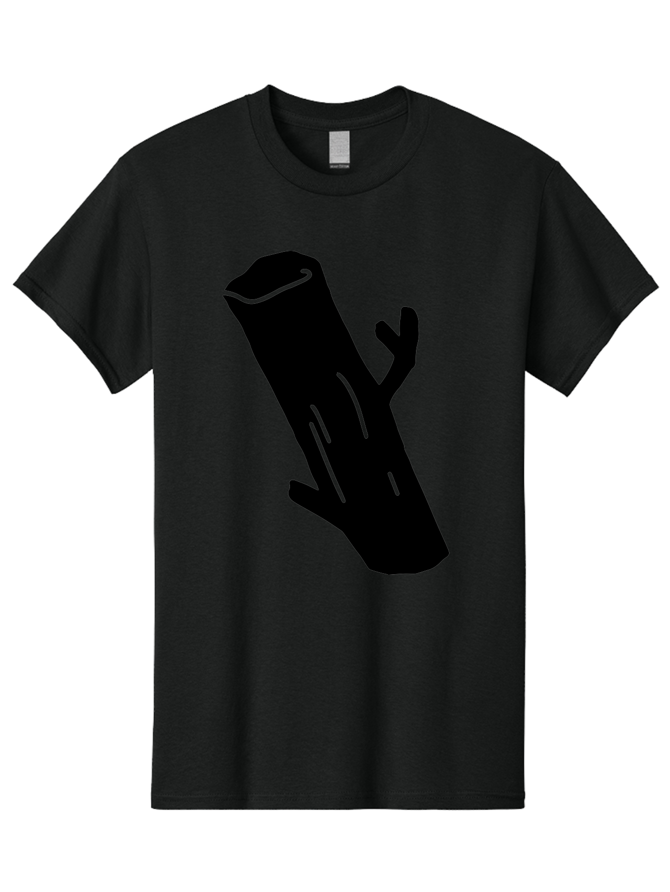 Cigar Men'S Graphic Tee, 100% Cotton, Comfortable Casual Summer Wear, Machine Washable, Tree Stump, Forest Floor, Natural Texture, Wooden Log, Branch Silhouette, Earthy Tones, Forest Scenery, Outdoor Environment -  Aaa587