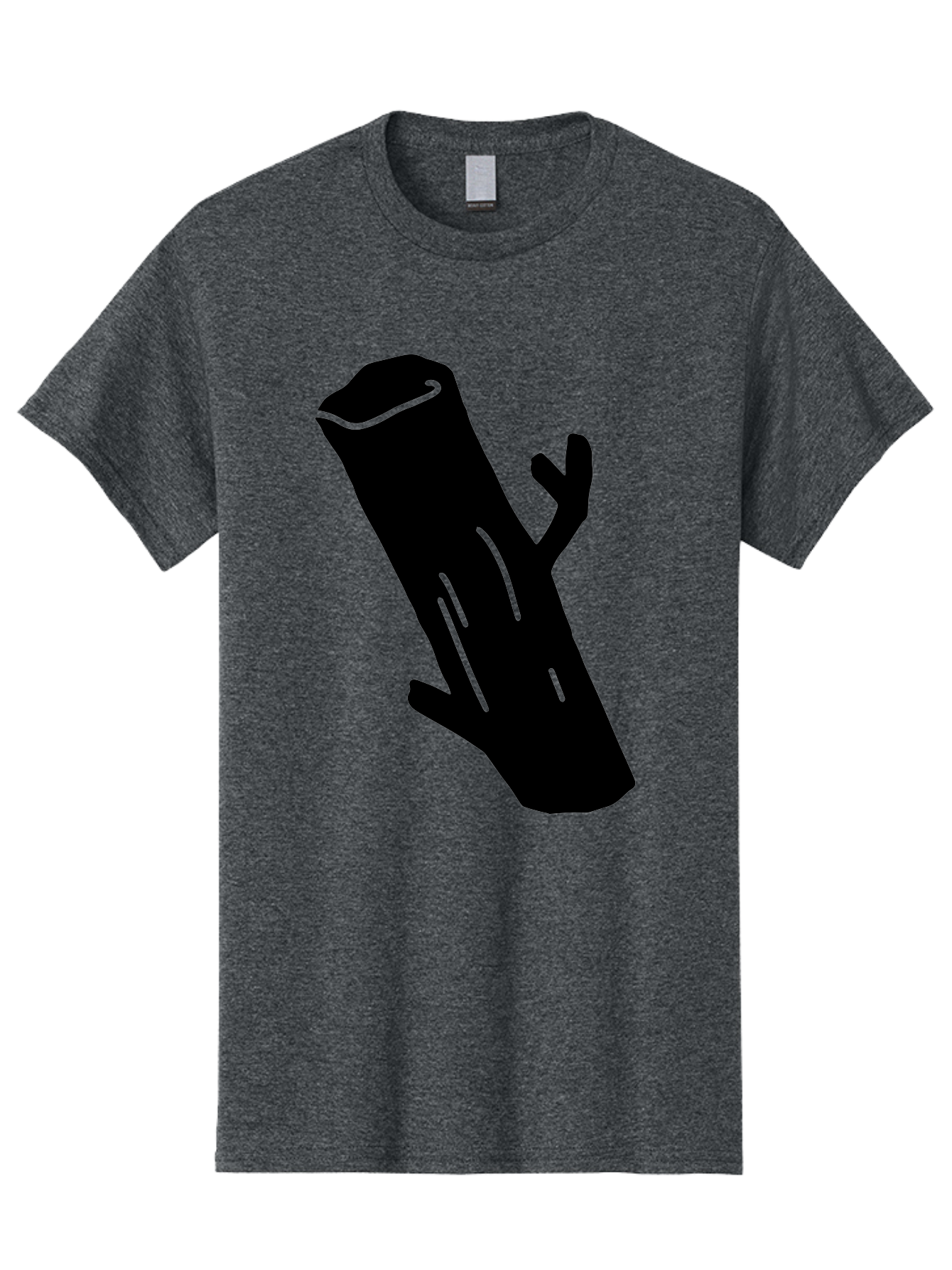 Cigar Men'S Graphic Tee, 100% Cotton, Comfortable Casual Summer Wear, Machine Washable, Tree Stump, Forest Floor, Natural Texture, Wooden Log, Branch Silhouette, Earthy Tones, Forest Scenery, Outdoor Environment -  Aaa587