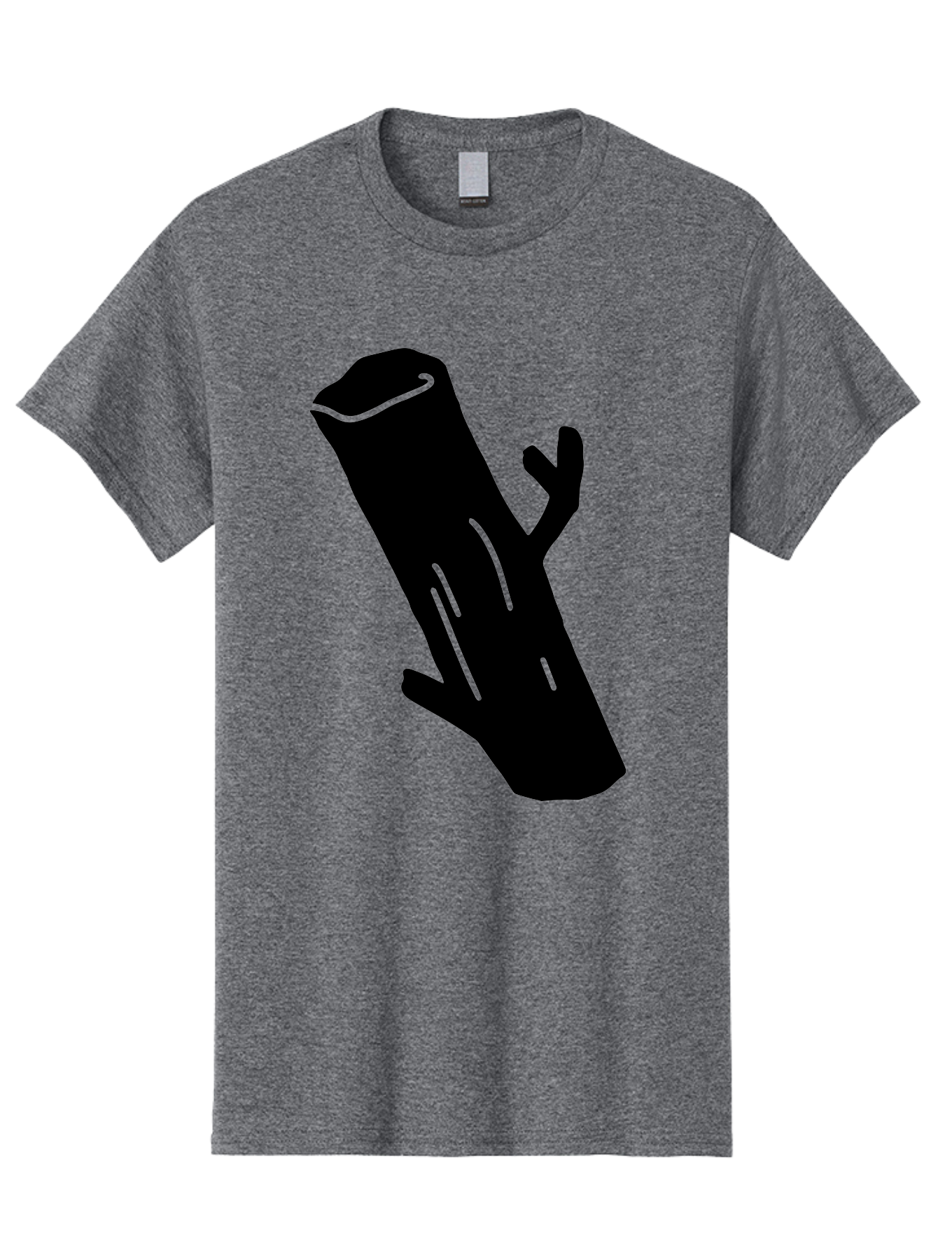 Cigar Men'S Graphic Tee, 100% Cotton, Comfortable Casual Summer Wear, Machine Washable, Tree Stump, Forest Floor, Natural Texture, Wooden Log, Branch Silhouette, Earthy Tones, Forest Scenery, Outdoor Environment -  Aaa587