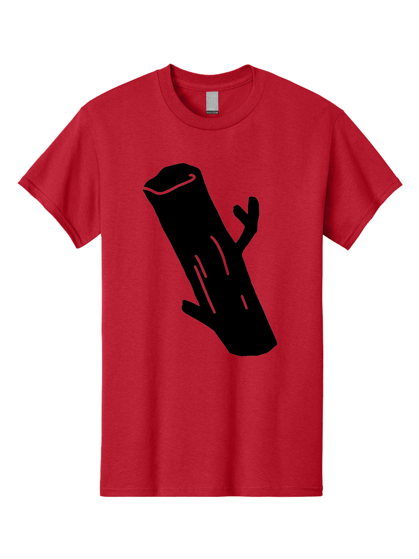 Cigar Men'S Graphic Tee, 100% Cotton, Comfortable Casual Summer Wear, Machine Washable, Tree Stump, Forest Floor, Natural Texture, Wooden Log, Branch Silhouette, Earthy Tones, Forest Scenery, Outdoor Environment -  Aaa587