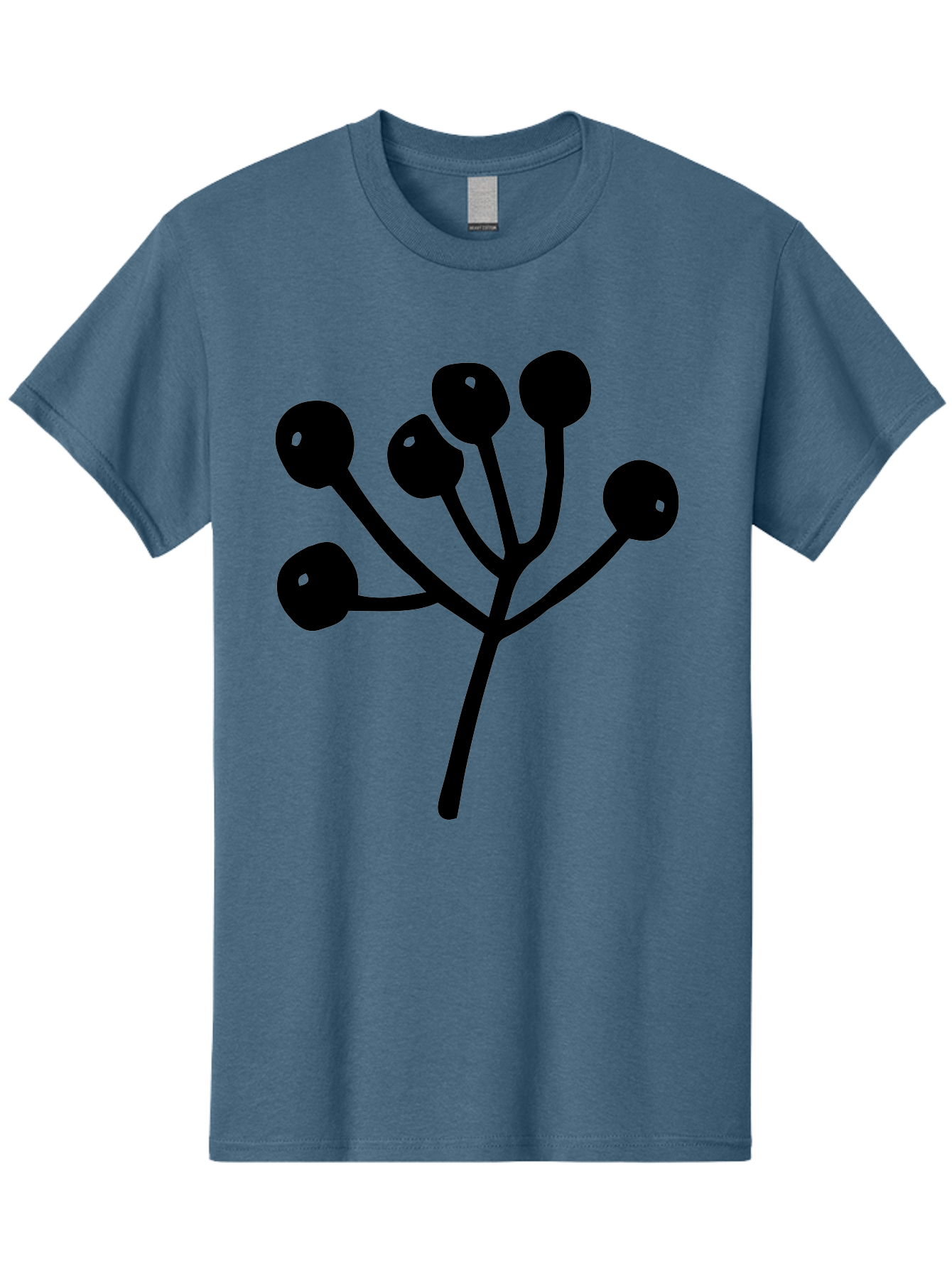 Flower Men'S Graphic Tee, 100% Cotton, Comfortable Casual Summer Wear, Machine Washable, Stylized Flower, Minimalist Design, Black Silhouette, Simple Shapes, Floral Motif, Modern Graphics, Abstract Art -  Aaa590