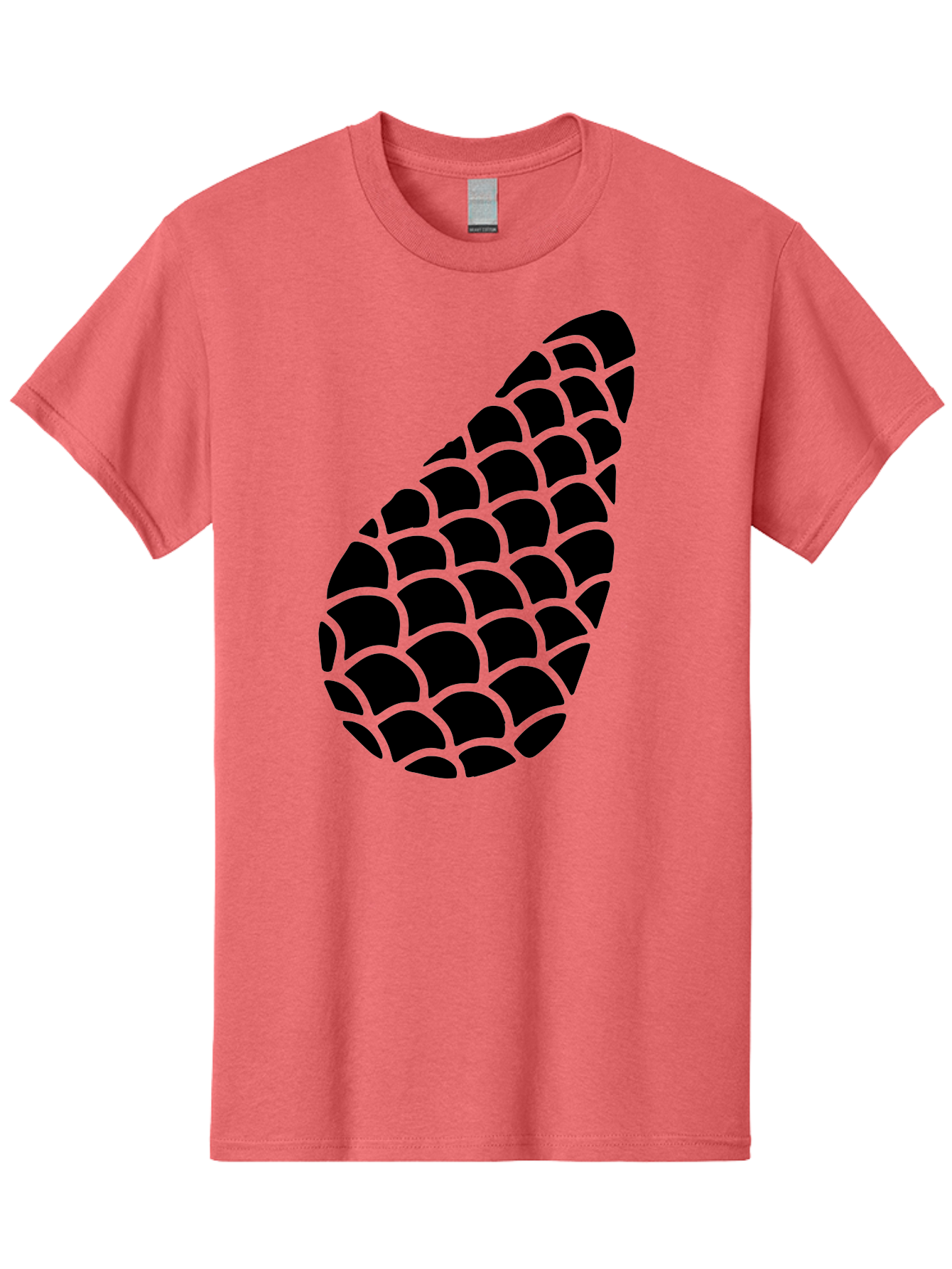 Hops-Cone Men'S Graphic Tee, 100% Cotton, Comfortable Casual Summer Wear, Machine Washable, Hops Silhouette, Beer Ingredient, Brewing Process, Black And Green Design, Abstract Pattern, Craft Beer, Unique Texture, Simple Graphic -  Aaa598