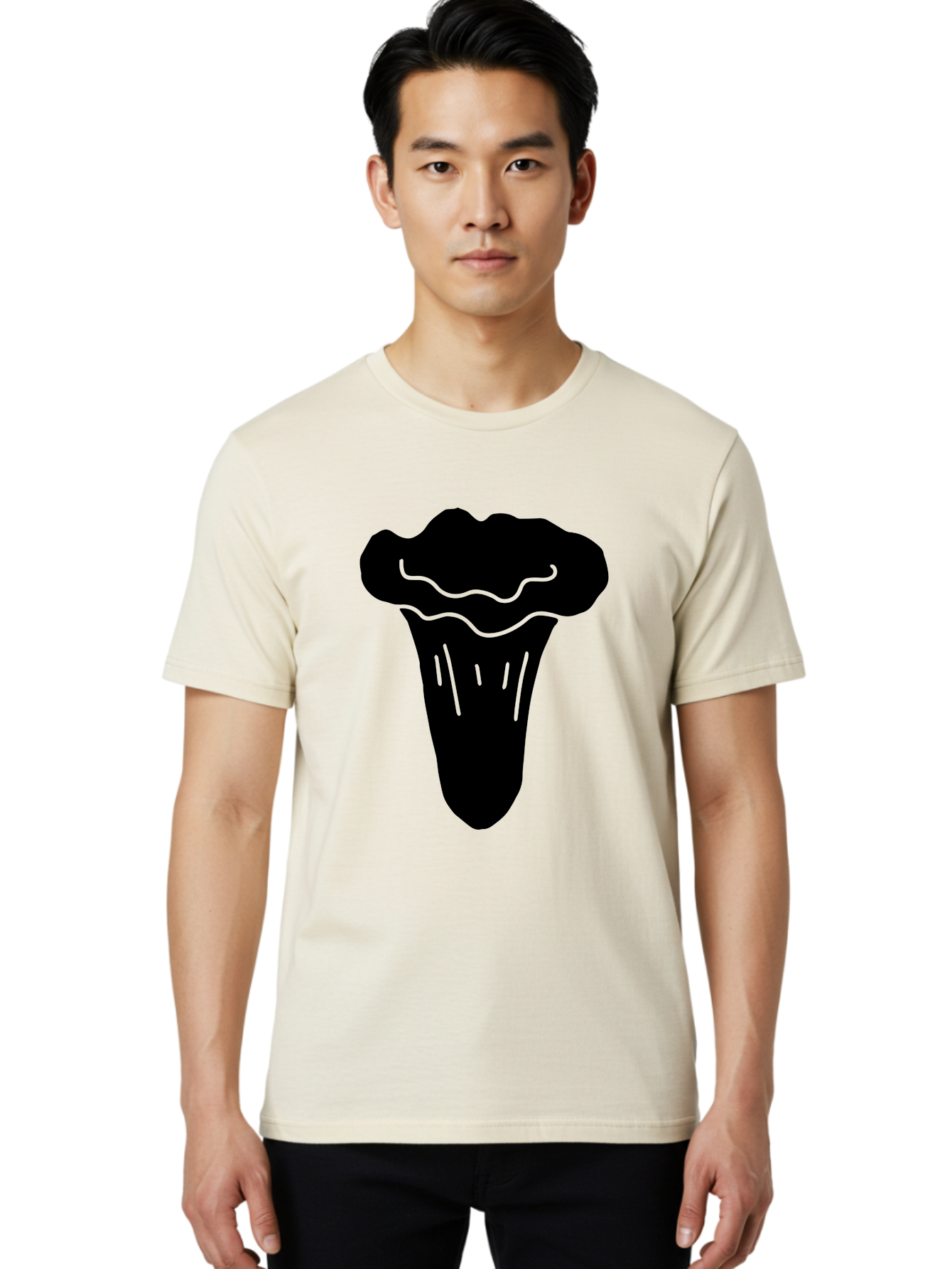 Ice-Cream-Cone Men'S Graphic Tee, 100% Cotton, Comfortable Casual Summer Wear, Machine Washable, Ice Cream Cone, Sweet Treat, Dessert Icon, Frozen Delight, Tasty Illustration, Simple Design, Minimalist Art, Neon Green Accents -  Aaa600