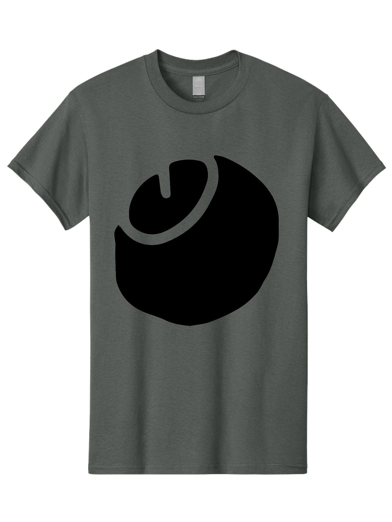 Steam-Logo Men'S Graphic Tee, 100% Cotton, Comfortable Casual Summer Wear, Machine Washable, Abstract Black Shape, Neon Green Outline, Modern Design, Futuristic Art, Bold Graphics, Minimalist Style, Creative Visuals -  Aaa611