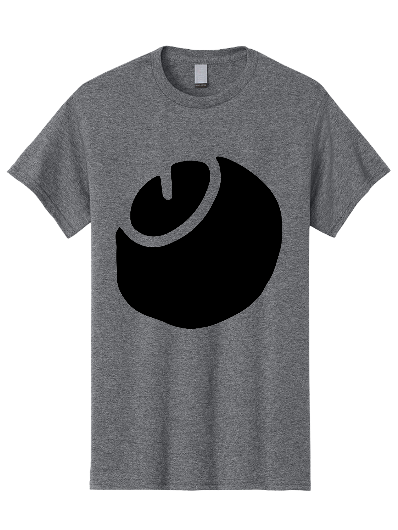 Steam-Logo Men'S Graphic Tee, 100% Cotton, Comfortable Casual Summer Wear, Machine Washable, Abstract Black Shape, Neon Green Outline, Modern Design, Futuristic Art, Bold Graphics, Minimalist Style, Creative Visuals -  Aaa611