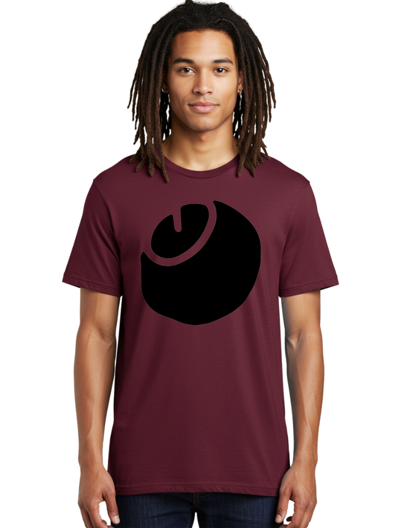 Steam-Logo Men'S Graphic Tee, 100% Cotton, Comfortable Casual Summer Wear, Machine Washable, Abstract Black Shape, Neon Green Outline, Modern Design, Futuristic Art, Bold Graphics, Minimalist Style, Creative Visuals -  Aaa611