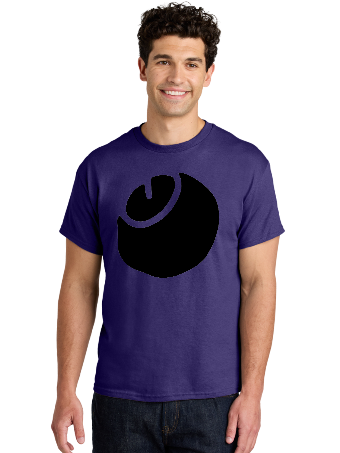 Steam-Logo Men'S Graphic Tee, 100% Cotton, Comfortable Casual Summer Wear, Machine Washable, Abstract Black Shape, Neon Green Outline, Modern Design, Futuristic Art, Bold Graphics, Minimalist Style, Creative Visuals -  Aaa611