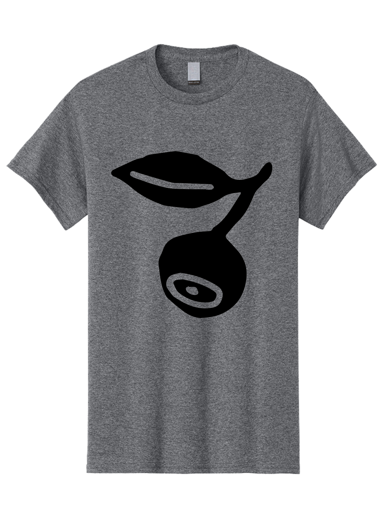 Whale Men'S Graphic Tee, 100% Cotton, Comfortable Casual Summer Wear, Machine Washable, Stylized Whale Silhouette, Abstract Art, Minimalist Design, Black And Green Color Scheme, Ocean Creature, Sea Animal, Modern Illustration, Simple Shapes -  Aaa617