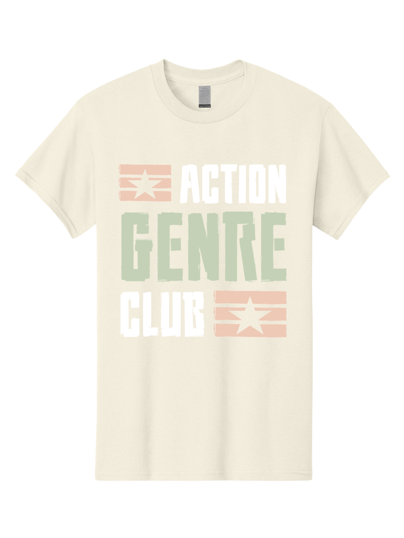 Action-Genre-Club Men'S Graphic Tee, 100% Cotton, Comfortable Casual Summer Wear, Machine Washable, Action Genre, Action Movies, Film Enthusiasts, Movie Buffs, Club Logo, Entertainment, Cinematic Experience, Adventure, Thriller, Blockbuster -  Aaa619
