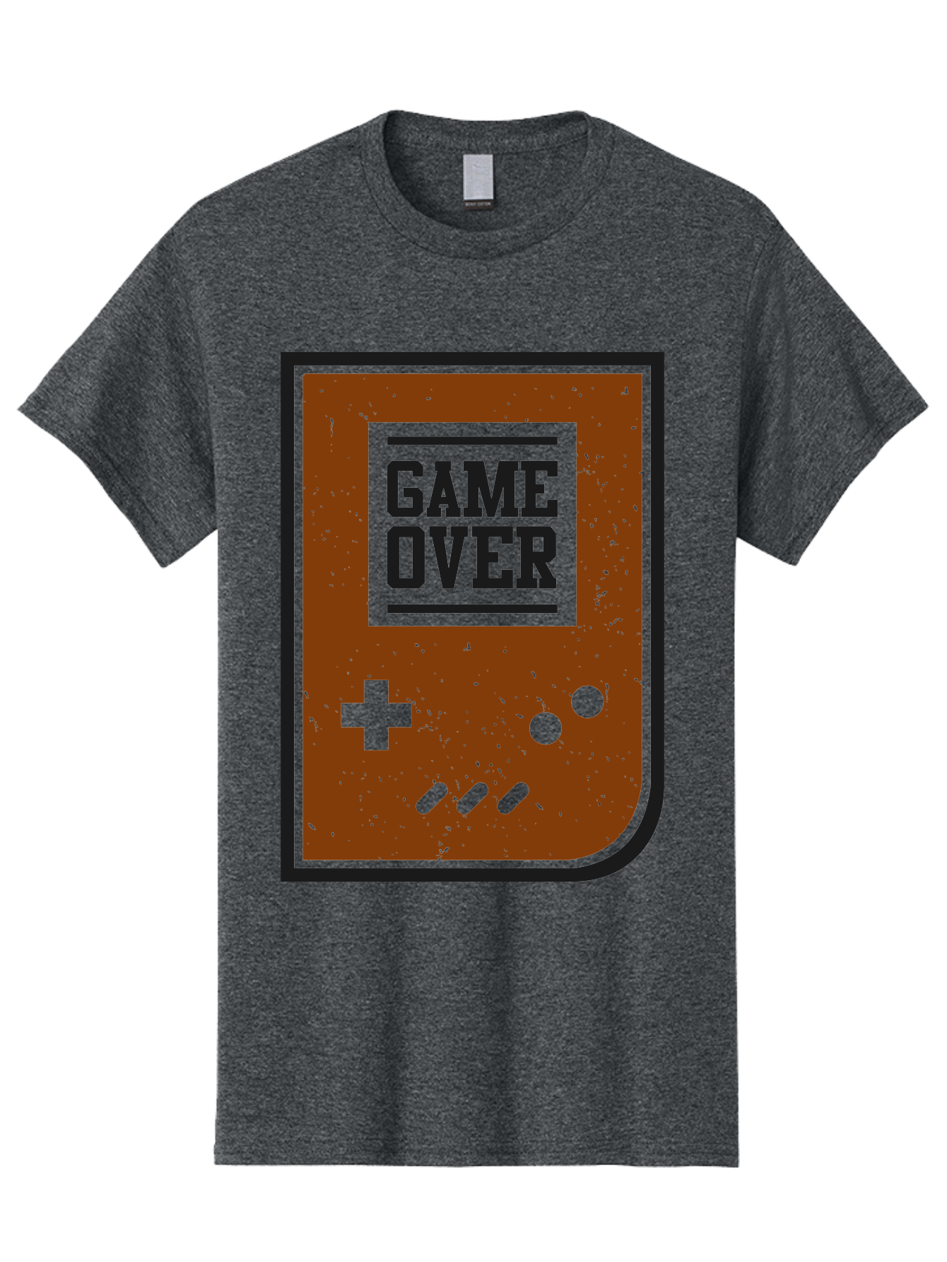 Game-Over Men'S Graphic Tee, 100% Cotton, Comfortable Casual Summer Wear, Machine Washable, Game Over Screen, Retro Video Game, Nostalgic Gaming, Classic Arcade, Pixel Art, Game Over Text, Old School Gaming, Vintage Console -  Aaa632