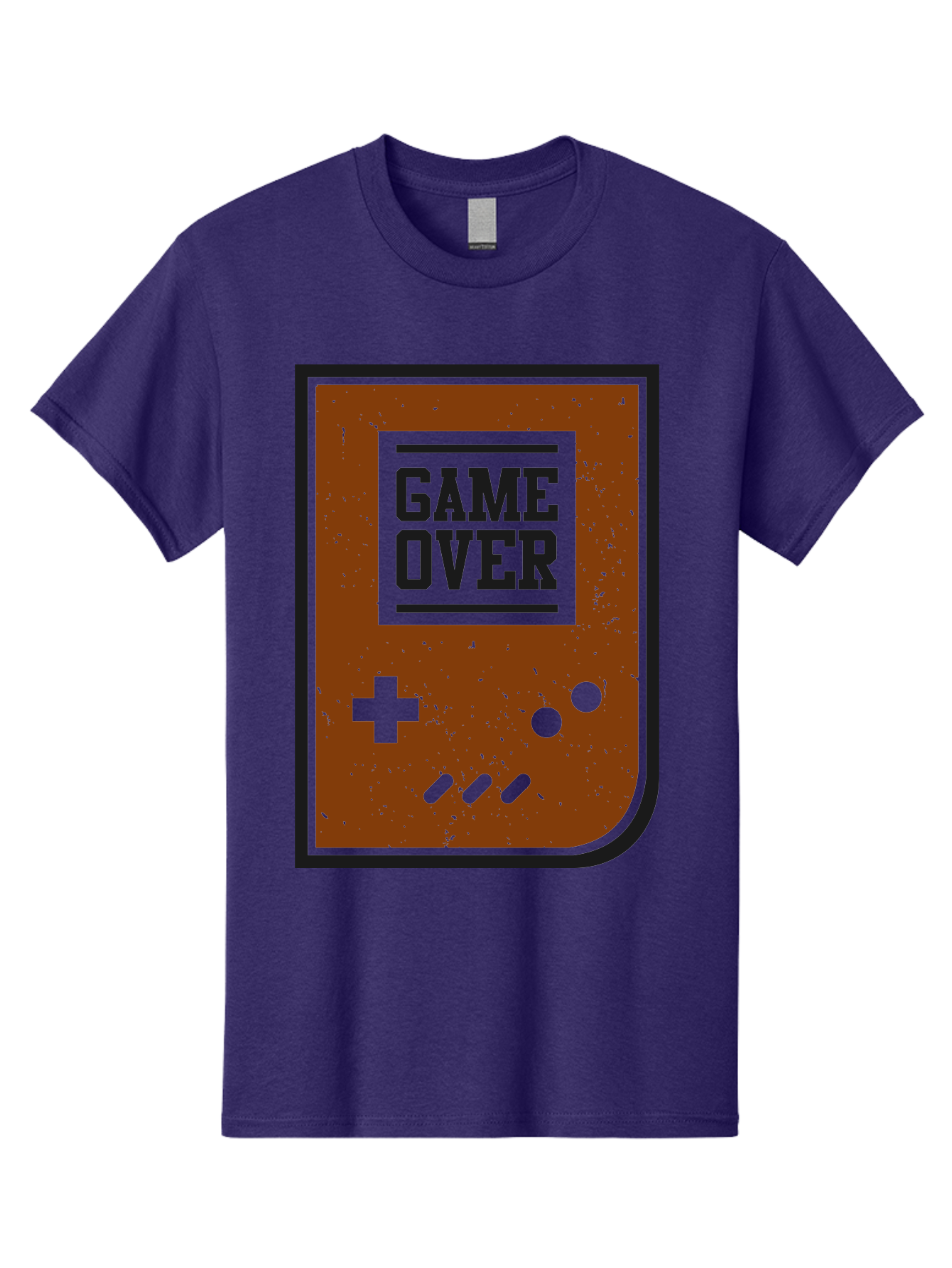 Game-Over Men'S Graphic Tee, 100% Cotton, Comfortable Casual Summer Wear, Machine Washable, Game Over Screen, Retro Video Game, Nostalgic Gaming, Classic Arcade, Pixel Art, Game Over Text, Old School Gaming, Vintage Console -  Aaa632