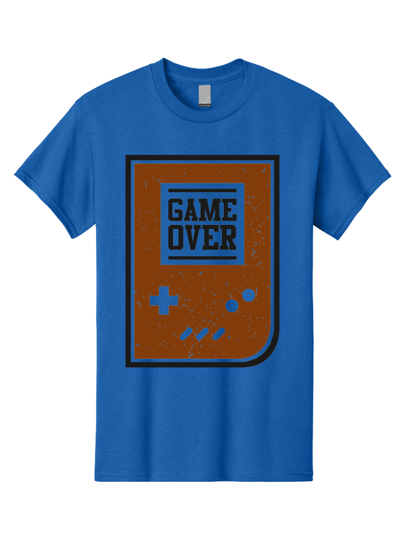 Game-Over Men'S Graphic Tee, 100% Cotton, Comfortable Casual Summer Wear, Machine Washable, Game Over Screen, Retro Video Game, Nostalgic Gaming, Classic Arcade, Pixel Art, Game Over Text, Old School Gaming, Vintage Console -  Aaa632