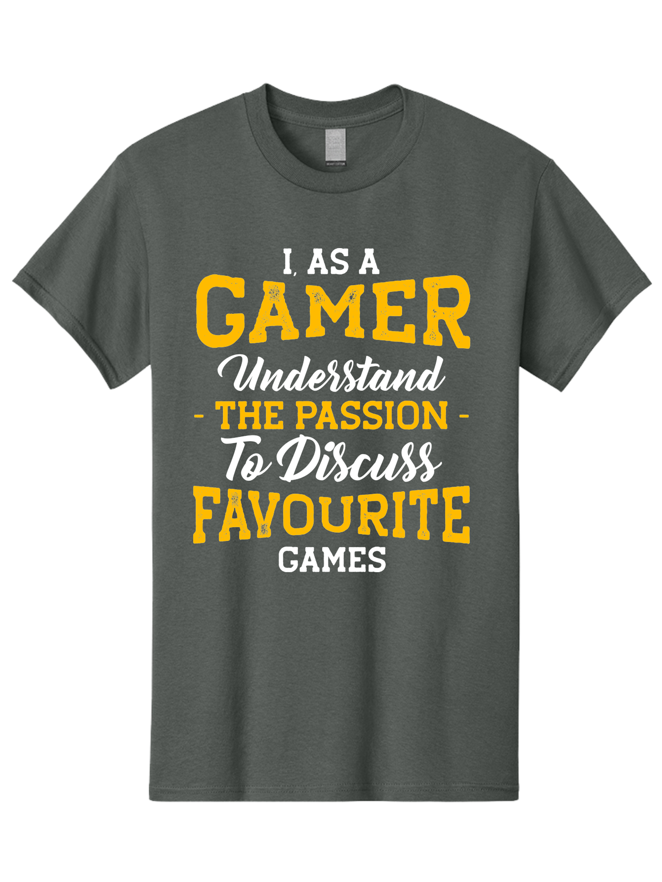 Gamer-Quote Men'S Graphic Tee, 100% Cotton, Comfortable Casual Summer Wear, Machine Washable, Gamer Culture, Gaming Passion, Discussing Favorite Games, Gamer Community, Video Game Enthusiasm, Gaming Interest, Gamer Life -  Aaa636