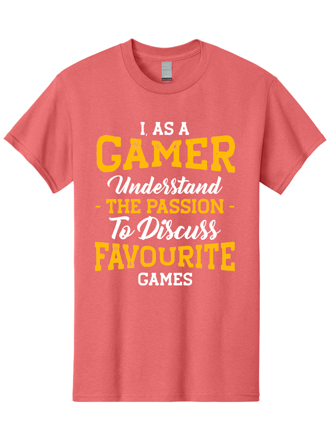 Gamer-Quote Men'S Graphic Tee, 100% Cotton, Comfortable Casual Summer Wear, Machine Washable, Gamer Culture, Gaming Passion, Discussing Favorite Games, Gamer Community, Video Game Enthusiasm, Gaming Interest, Gamer Life -  Aaa636