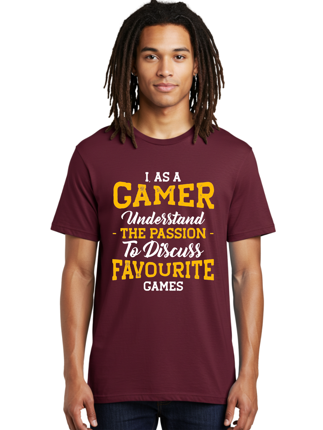 Gamer-Quote Men'S Graphic Tee, 100% Cotton, Comfortable Casual Summer Wear, Machine Washable, Gamer Culture, Gaming Passion, Discussing Favorite Games, Gamer Community, Video Game Enthusiasm, Gaming Interest, Gamer Life -  Aaa636
