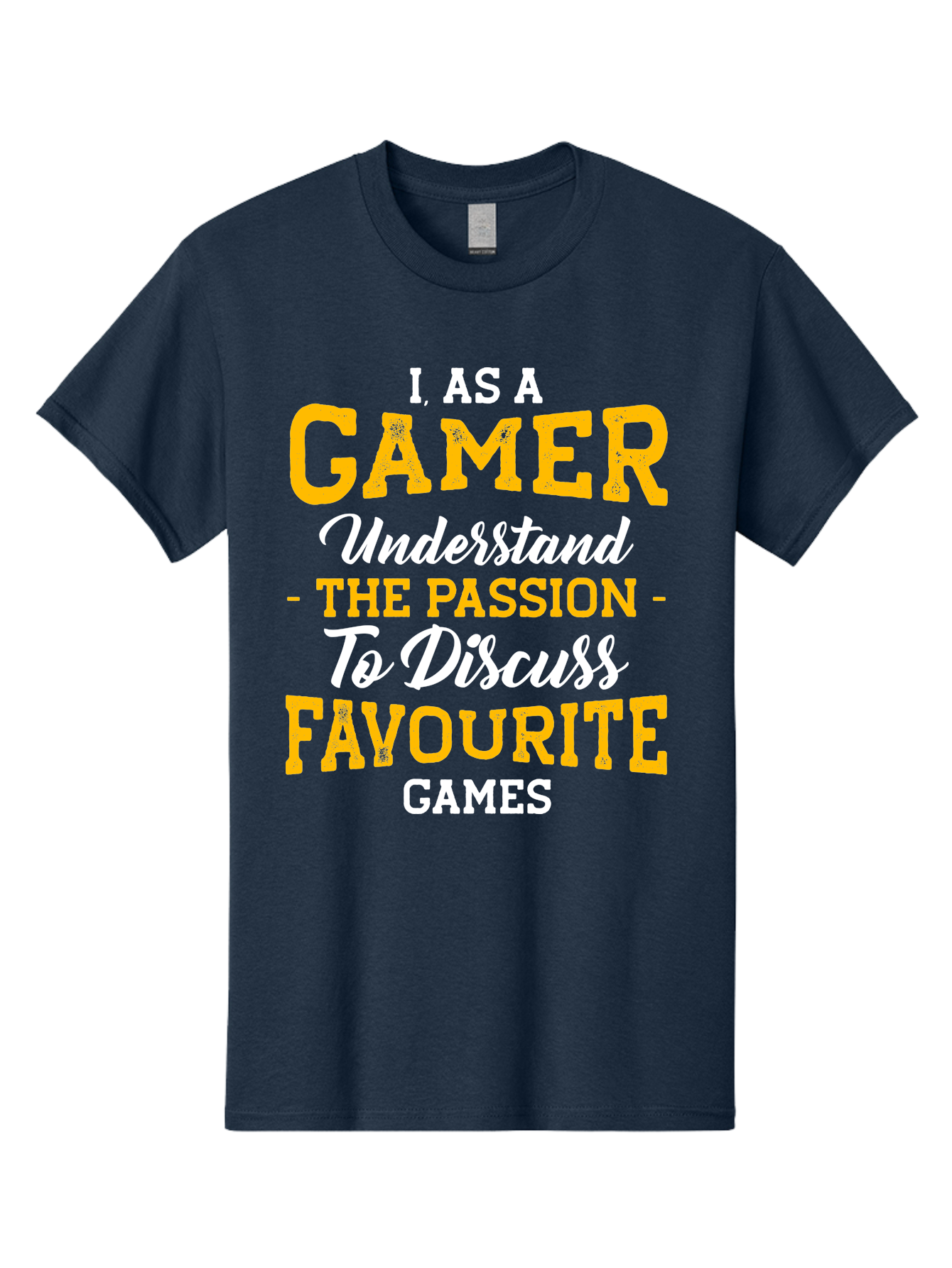 Gamer-Quote Men'S Graphic Tee, 100% Cotton, Comfortable Casual Summer Wear, Machine Washable, Gamer Culture, Gaming Passion, Discussing Favorite Games, Gamer Community, Video Game Enthusiasm, Gaming Interest, Gamer Life -  Aaa636