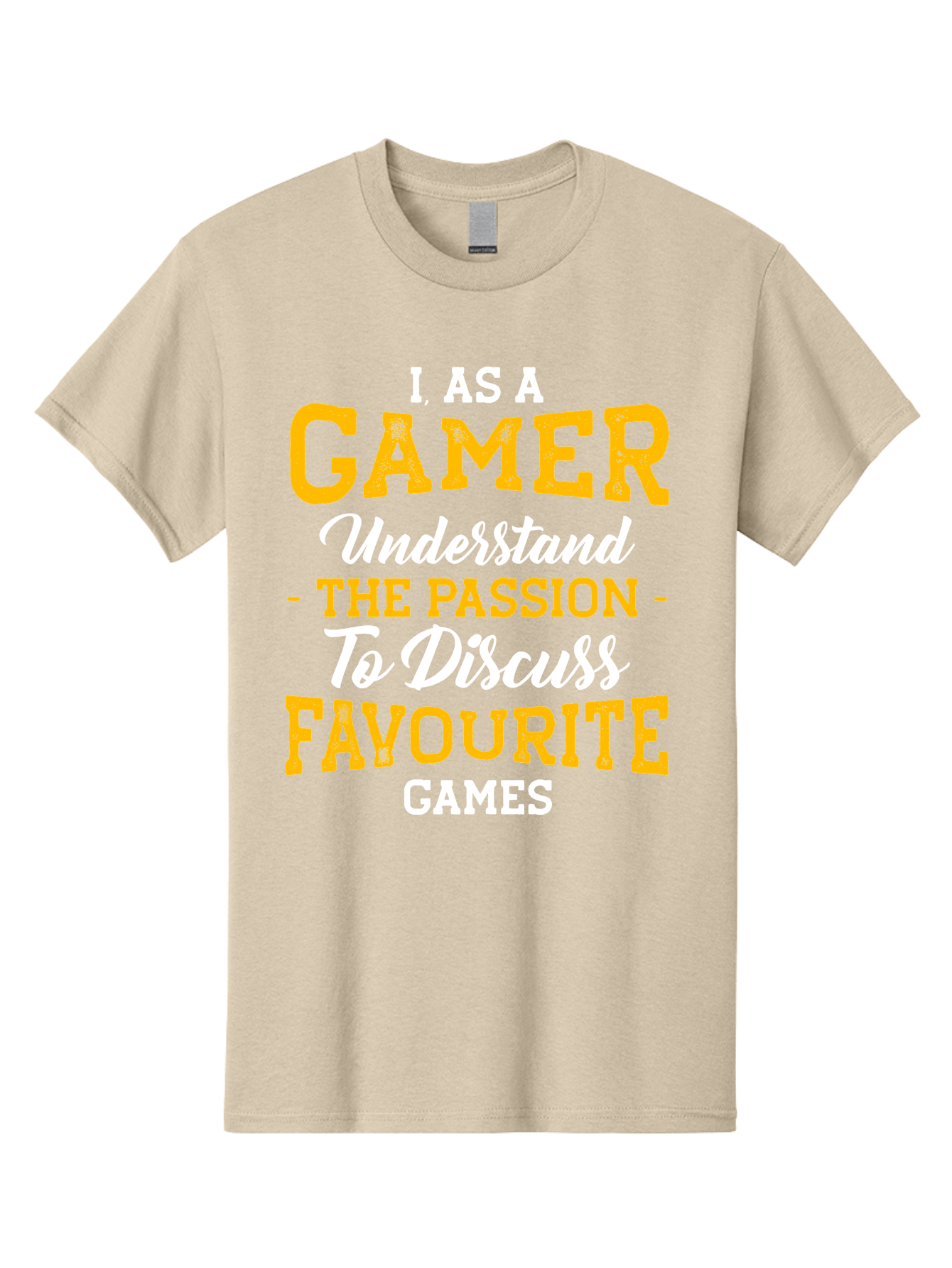 Gamer-Quote Men'S Graphic Tee, 100% Cotton, Comfortable Casual Summer Wear, Machine Washable, Gamer Culture, Gaming Passion, Discussing Favorite Games, Gamer Community, Video Game Enthusiasm, Gaming Interest, Gamer Life -  Aaa636