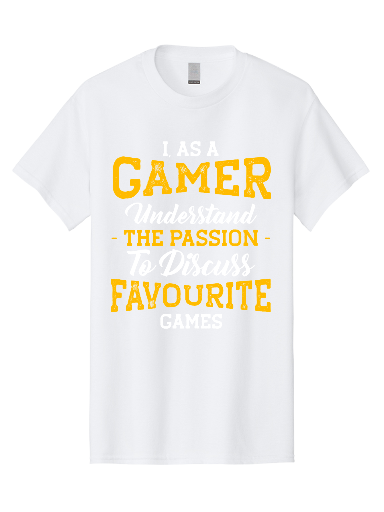 Gamer-Quote Men'S Graphic Tee, 100% Cotton, Comfortable Casual Summer Wear, Machine Washable, Gamer Culture, Gaming Passion, Discussing Favorite Games, Gamer Community, Video Game Enthusiasm, Gaming Interest, Gamer Life -  Aaa636
