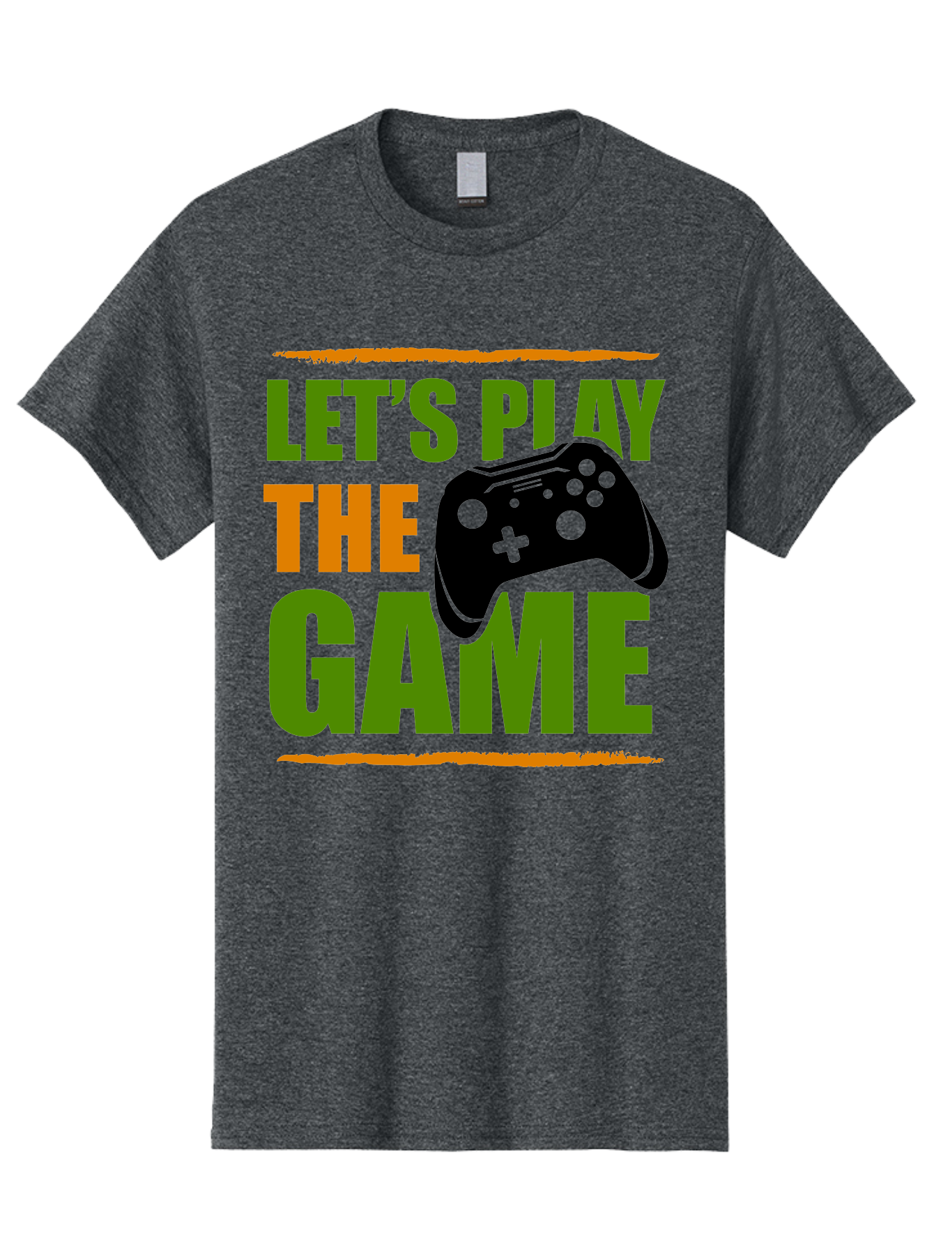 Let-S-Play-Game Men'S Graphic Tee, 100% Cotton, Comfortable Casual Summer Wear, Machine Washable, Game Controller, Playful Vibe, Gaming Inspiration, Let'S Play, Fun Gaming, Video Game, Gaming Culture, Gaming Community, Game On -  Aaa653