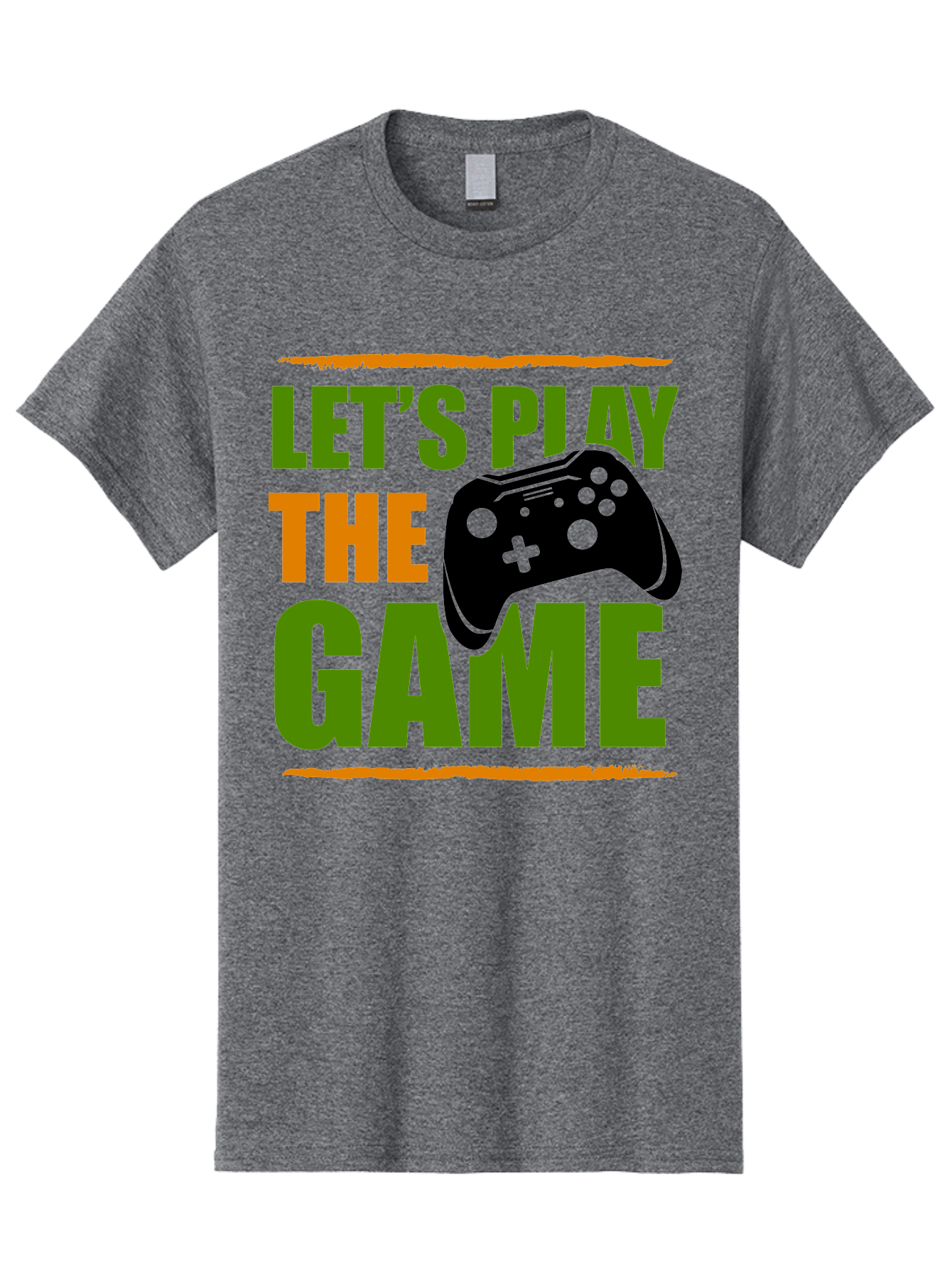 Let-S-Play-Game Men'S Graphic Tee, 100% Cotton, Comfortable Casual Summer Wear, Machine Washable, Game Controller, Playful Vibe, Gaming Inspiration, Let'S Play, Fun Gaming, Video Game, Gaming Culture, Gaming Community, Game On -  Aaa653