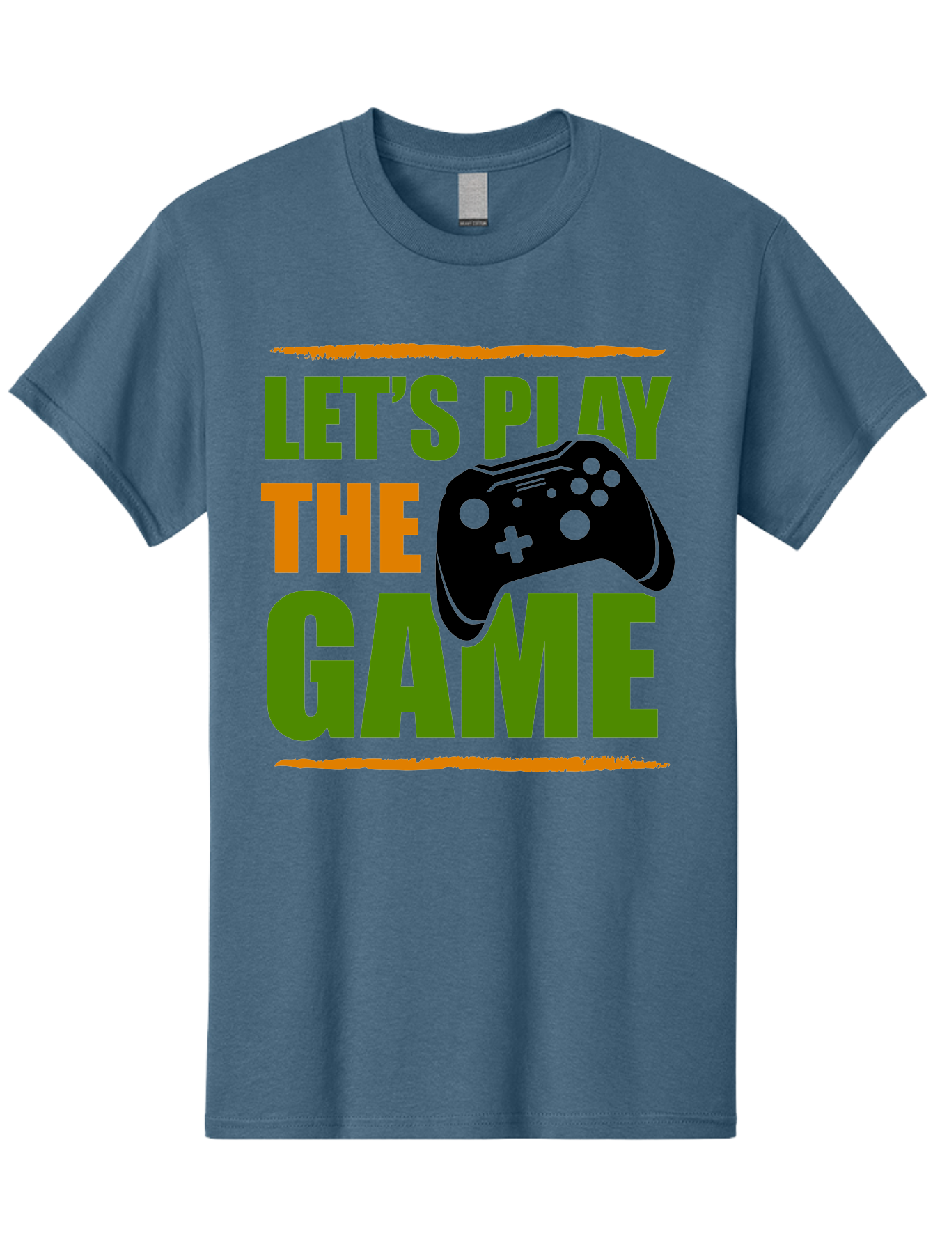 Let-S-Play-Game Men'S Graphic Tee, 100% Cotton, Comfortable Casual Summer Wear, Machine Washable, Game Controller, Playful Vibe, Gaming Inspiration, Let'S Play, Fun Gaming, Video Game, Gaming Culture, Gaming Community, Game On -  Aaa653