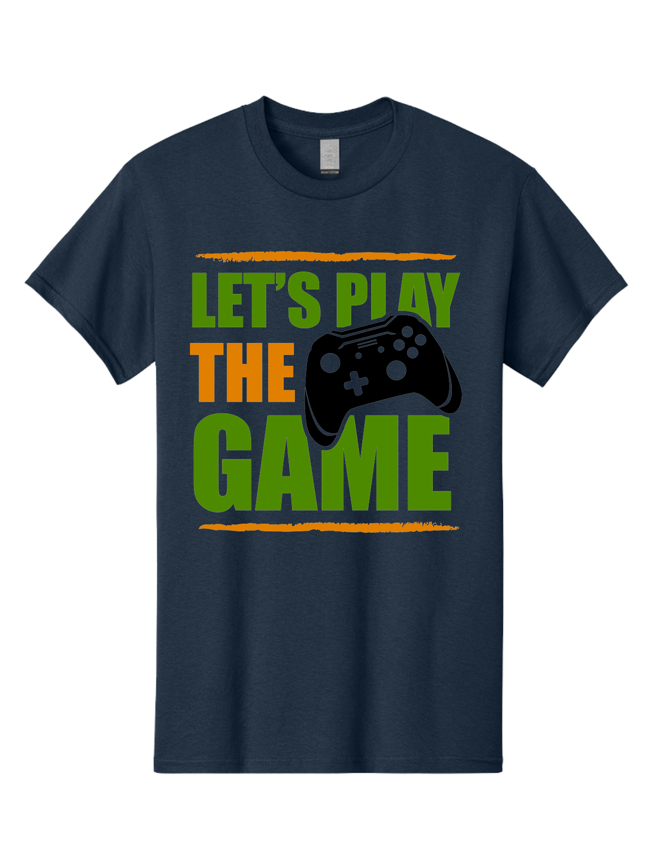 Let-S-Play-Game Men'S Graphic Tee, 100% Cotton, Comfortable Casual Summer Wear, Machine Washable, Game Controller, Playful Vibe, Gaming Inspiration, Let'S Play, Fun Gaming, Video Game, Gaming Culture, Gaming Community, Game On -  Aaa653