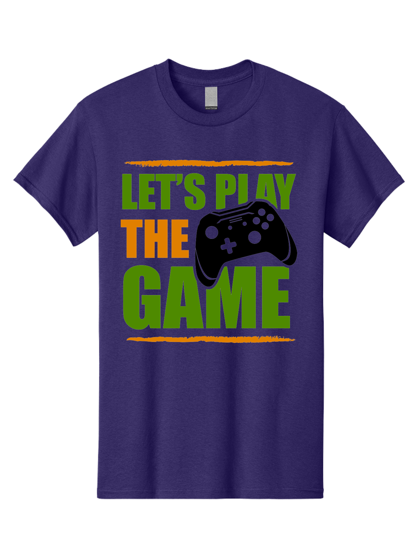 Let-S-Play-Game Men'S Graphic Tee, 100% Cotton, Comfortable Casual Summer Wear, Machine Washable, Game Controller, Playful Vibe, Gaming Inspiration, Let'S Play, Fun Gaming, Video Game, Gaming Culture, Gaming Community, Game On -  Aaa653